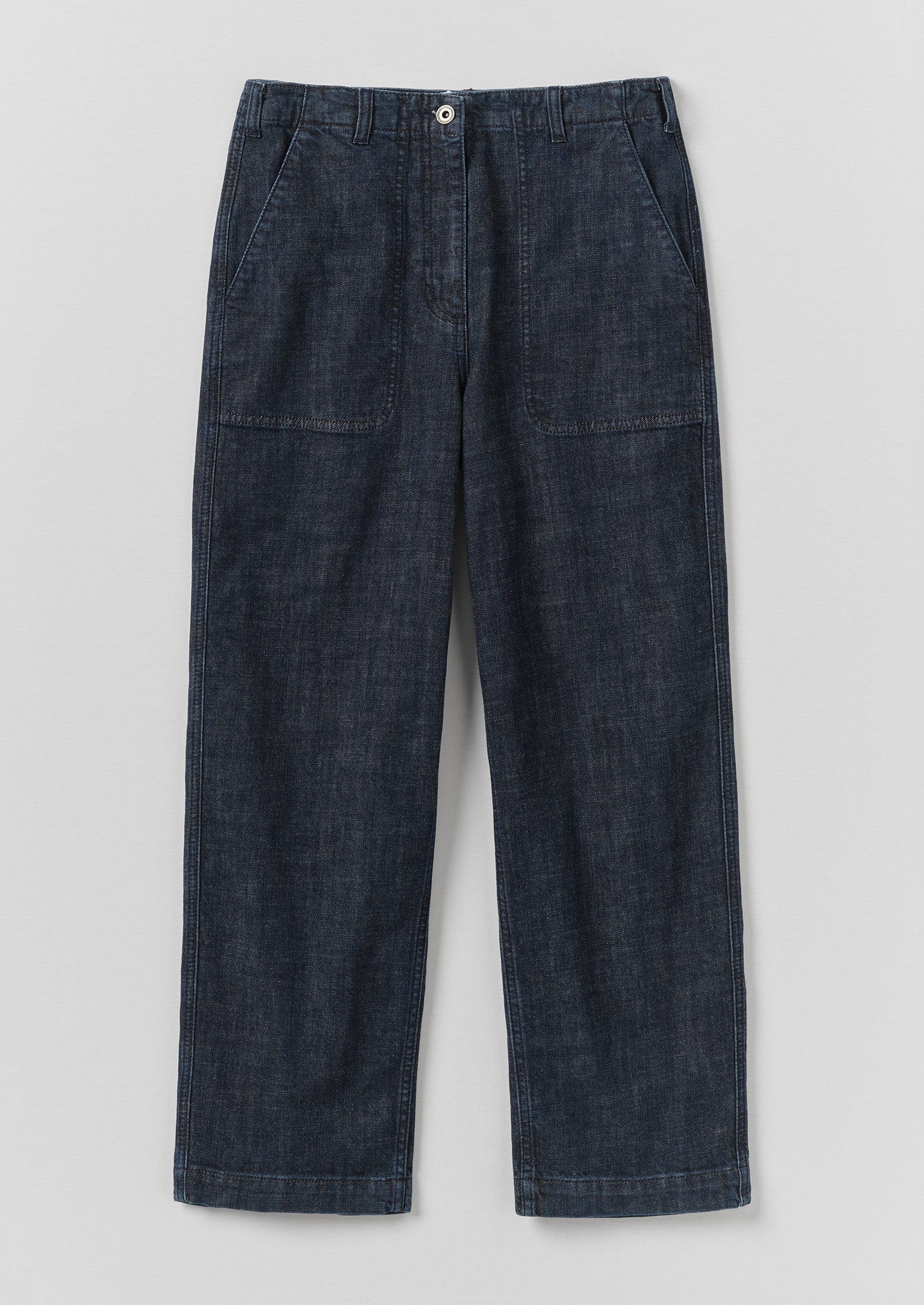 Ashley Organic Cropped Jeans | Indigo