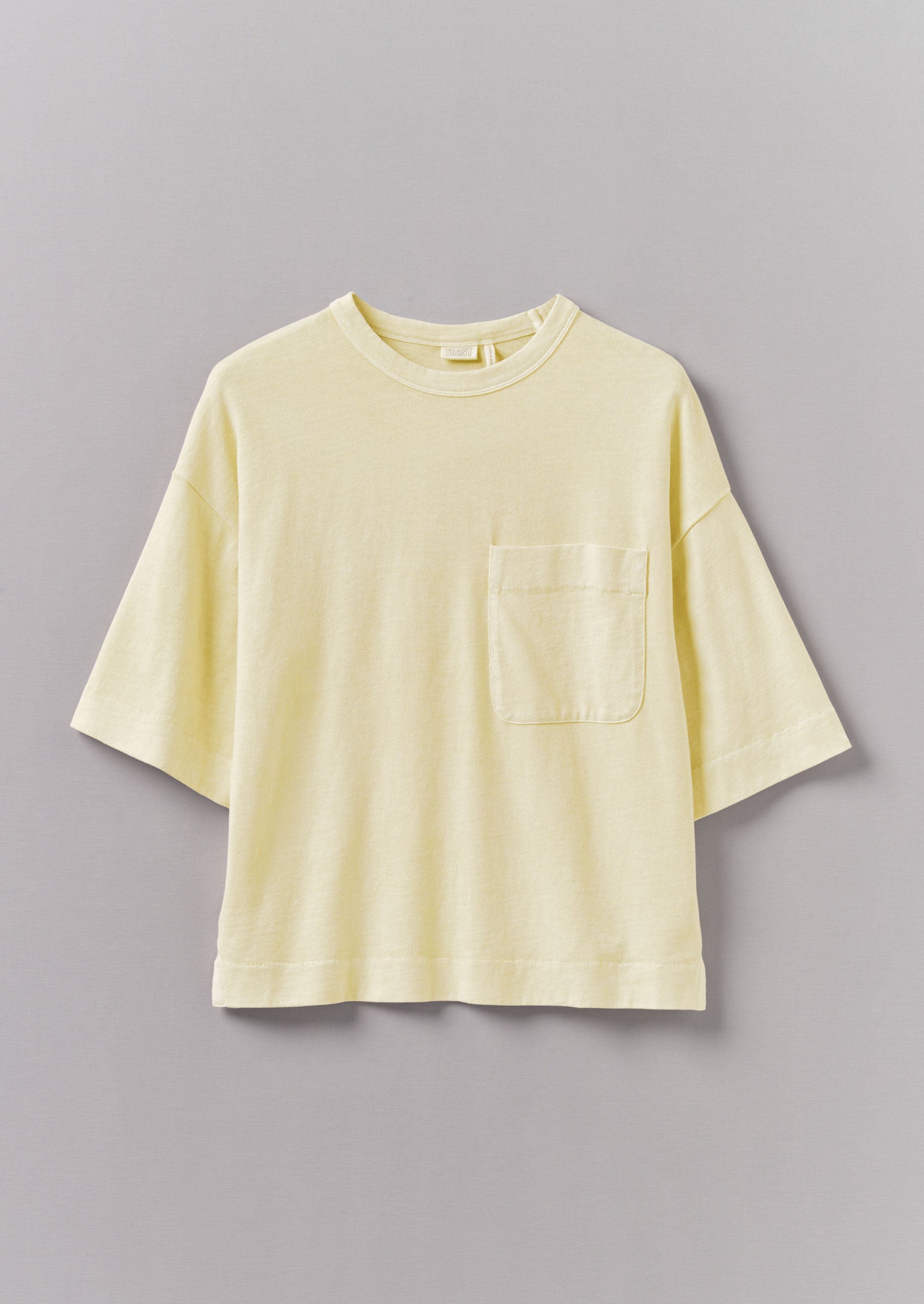 Mineral Dyed Organic Cotton Boxy Tee | Lemon