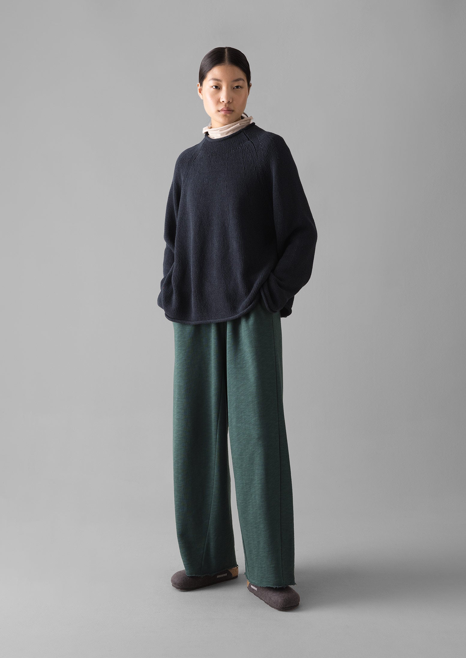 Loopback Jersey Wide Leg Pants | Puck