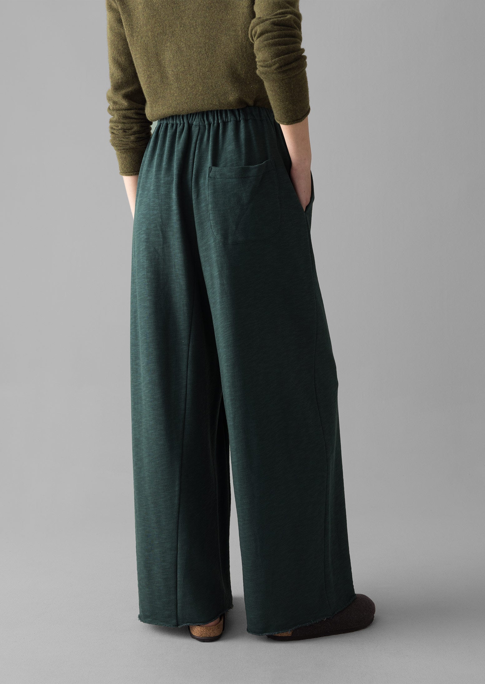 Loopback Jersey Wide Leg Pants | Puck