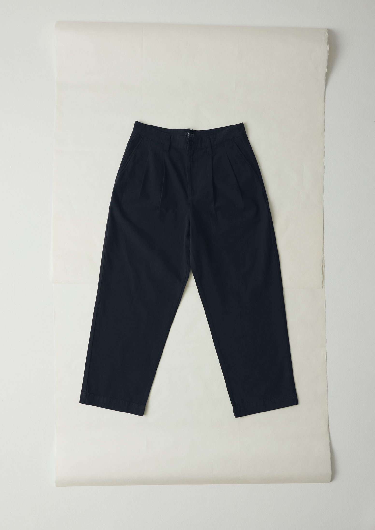 Bill Cotton Wide Leg Pants | Dark Navy