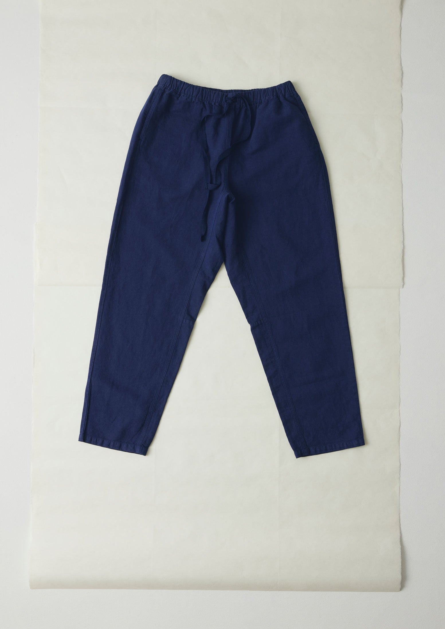 Alfie Garment Dyed Herringbone Pants | Dark Indigo