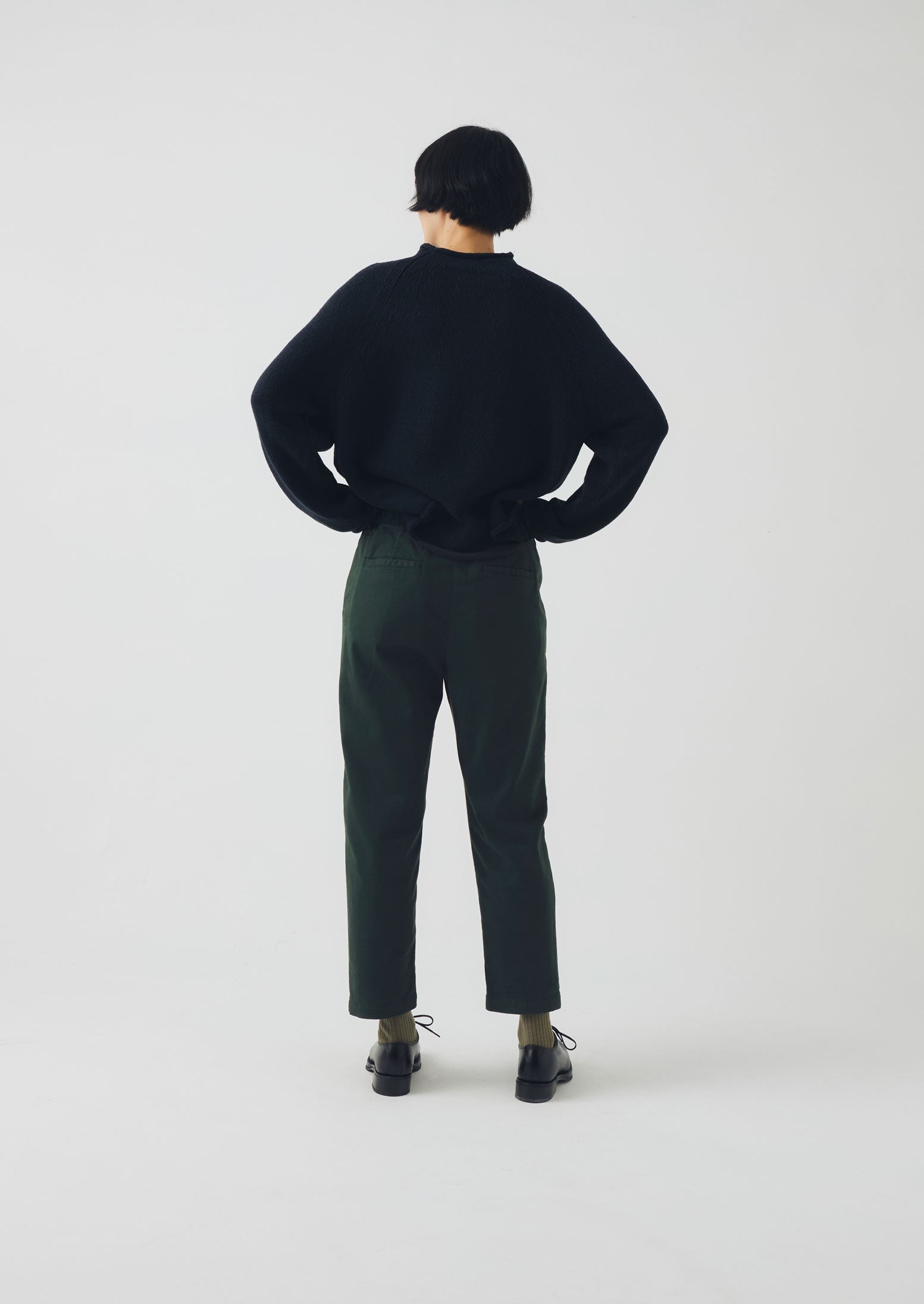 Gabi Cotton Pull On Pants | Pine