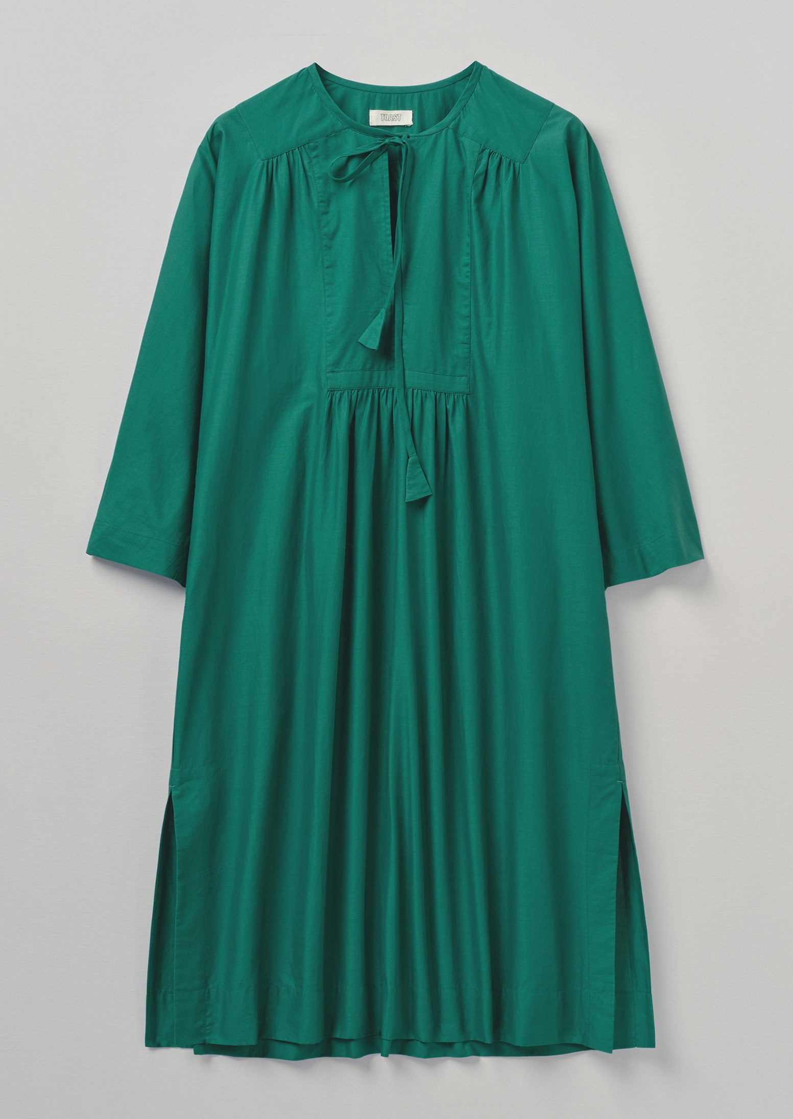 Cotton Voile Kaftan Dress | Teal