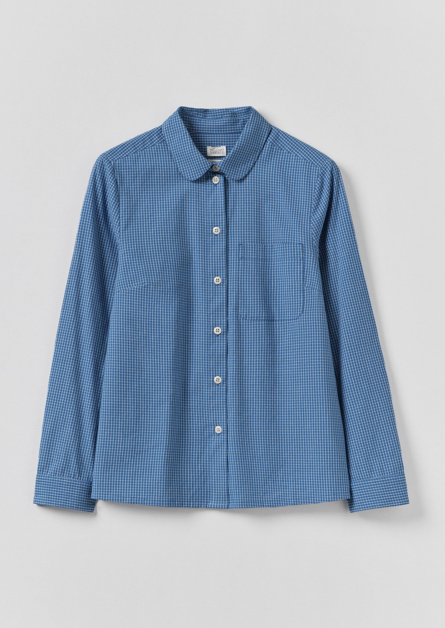 Ollie Check Shirt | Mid Blue
