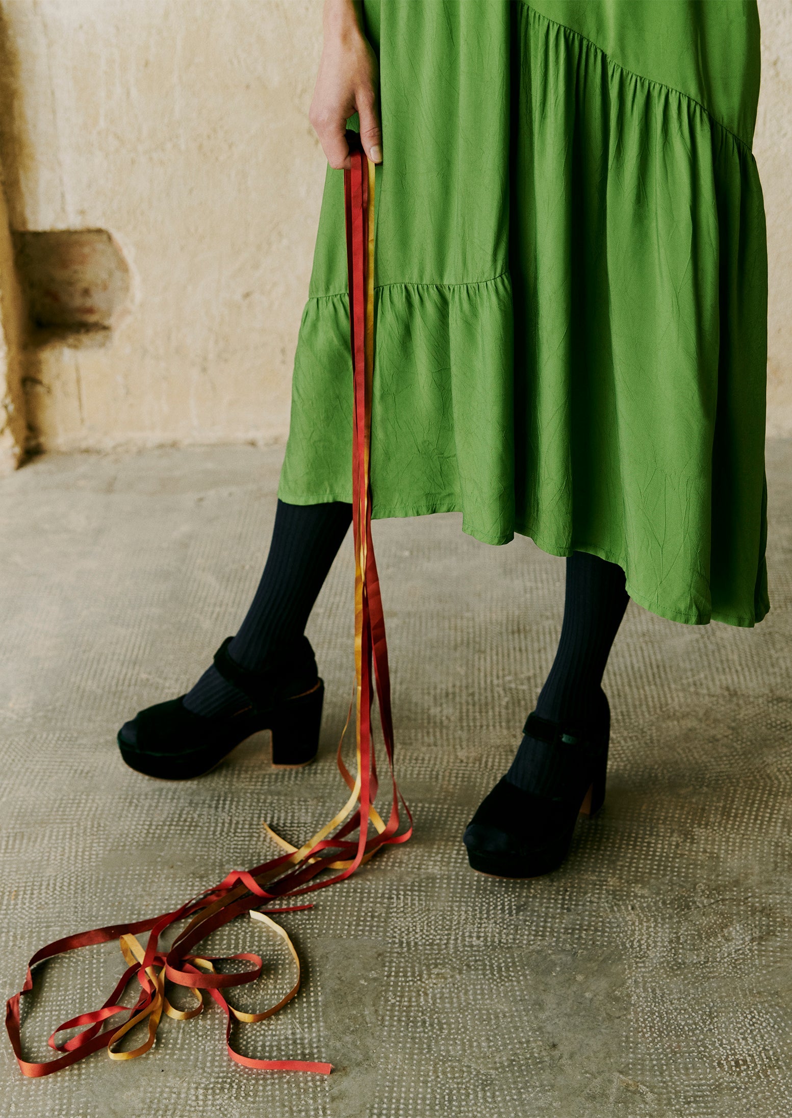 Chie Mihara Lorna Platform Sandals | Dark Green