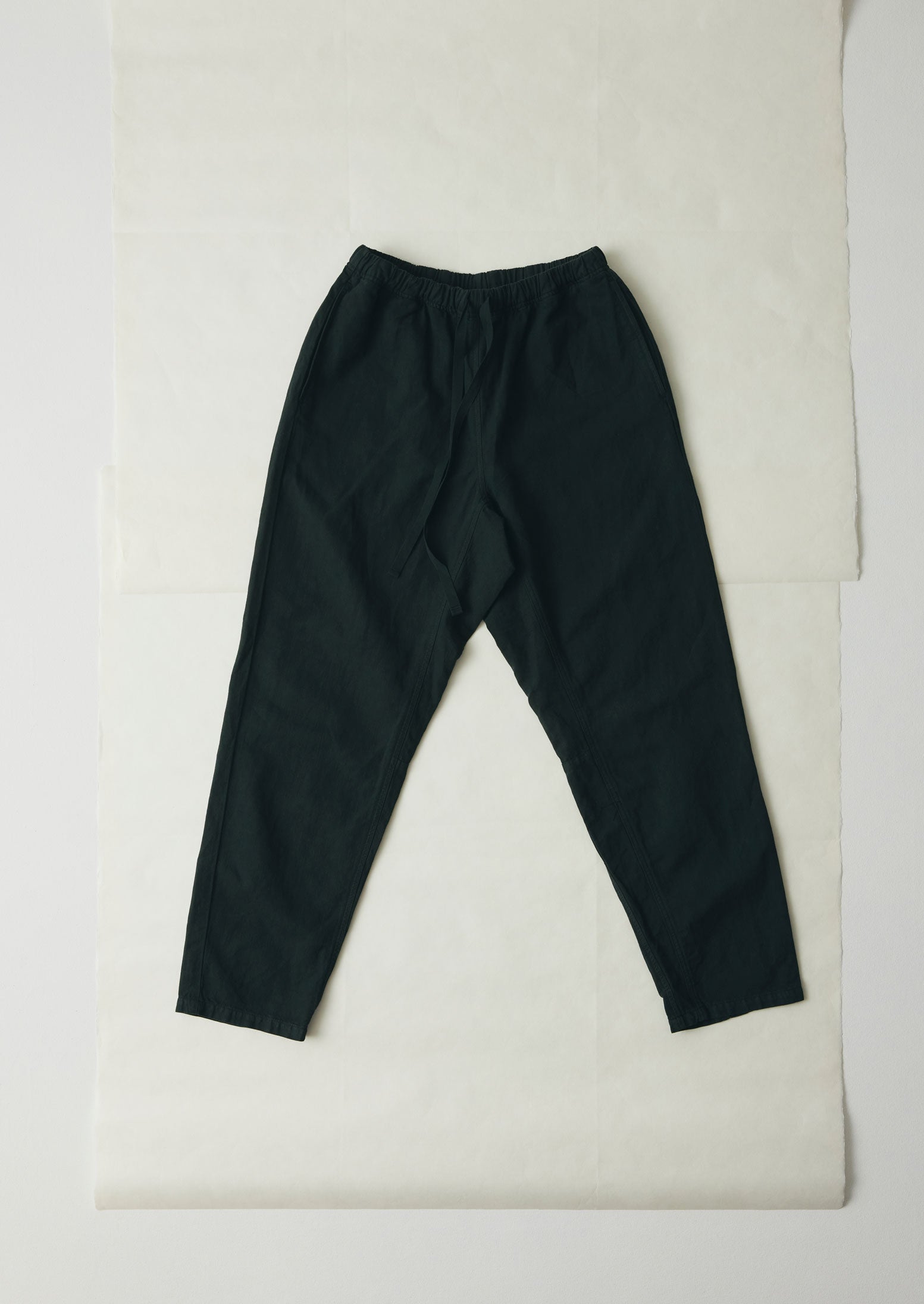 Alfie Garment Dyed Herringbone Pants | Washed Black