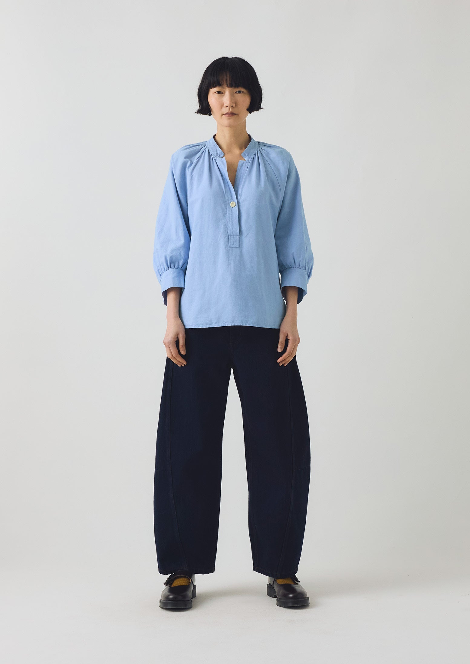 Catrin Cotton Oxford Shirt | Chambray