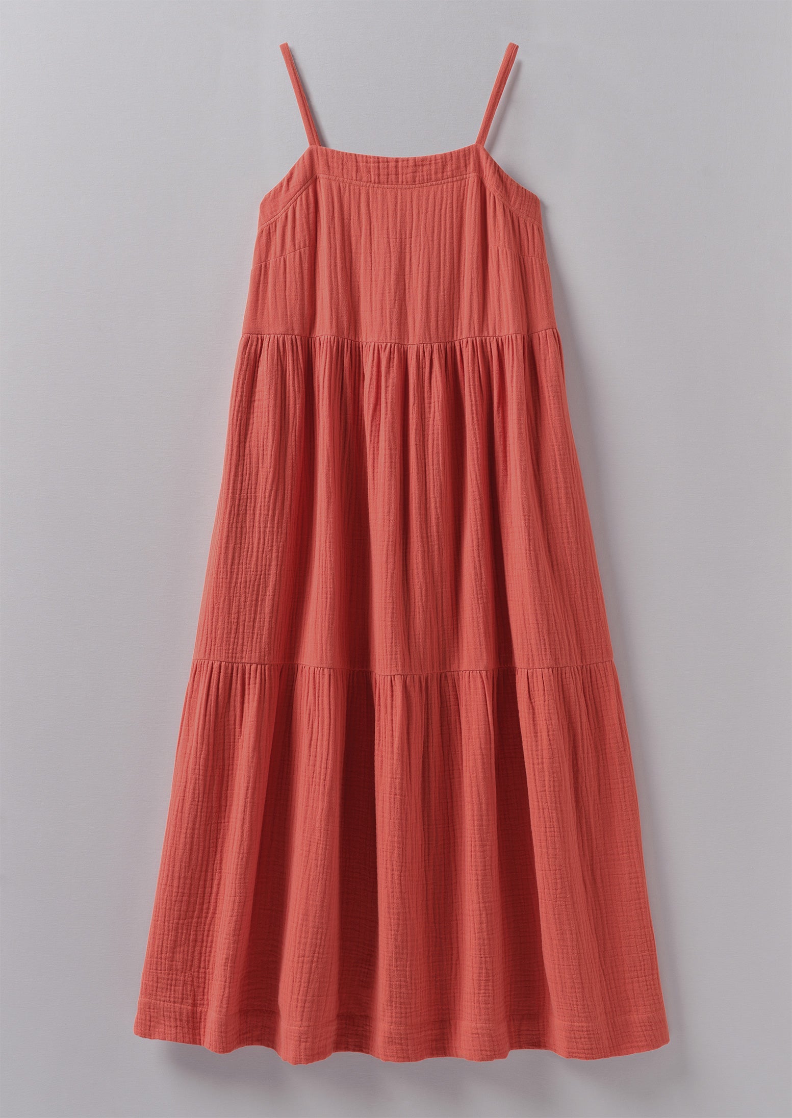 Tiered Crinkle Cotton Gauze Dress | Poppy