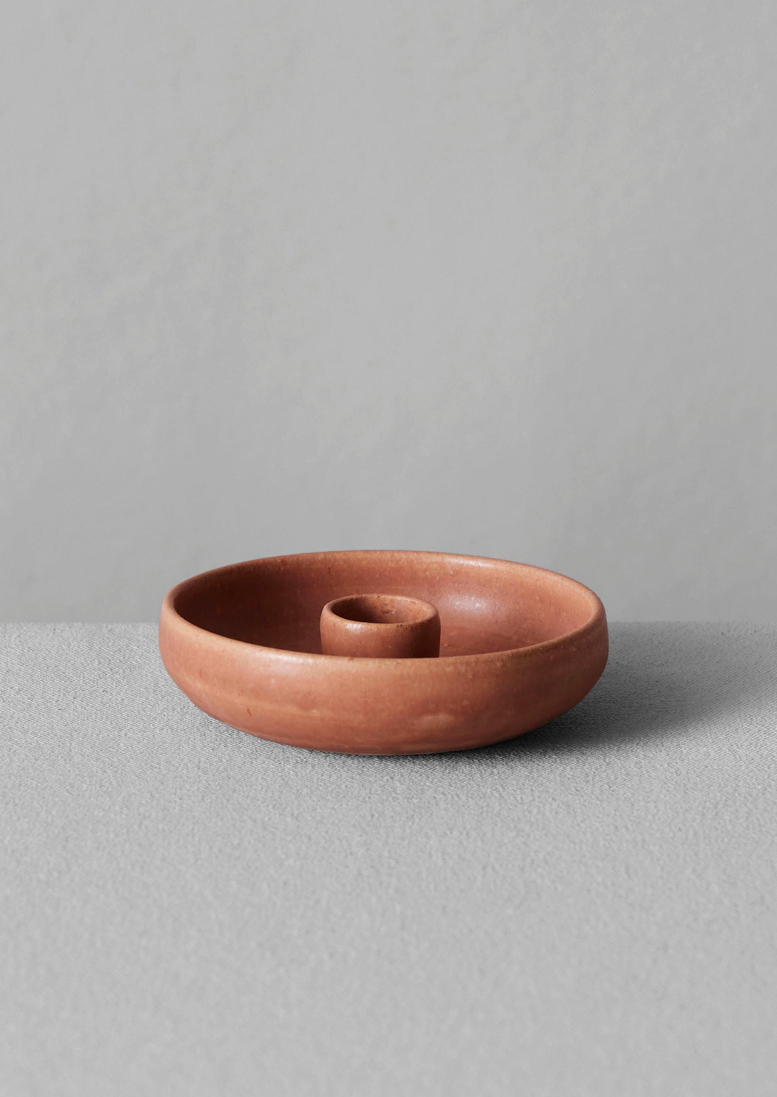 Rebecca Proctor Round Dinner Candle Holder | Shell Pink