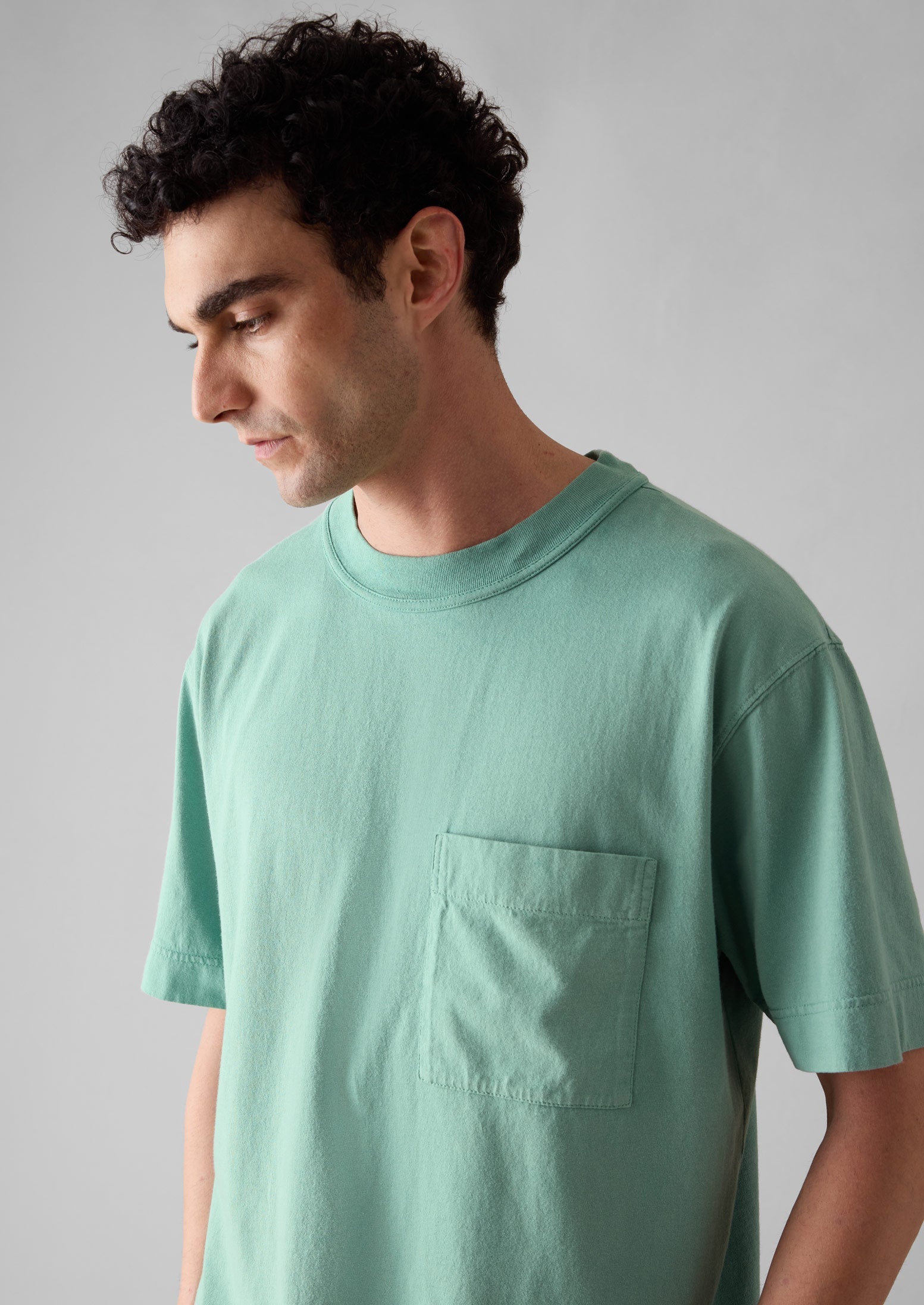 Reactive Dyed Organic Cotton Tee | Celadon Green