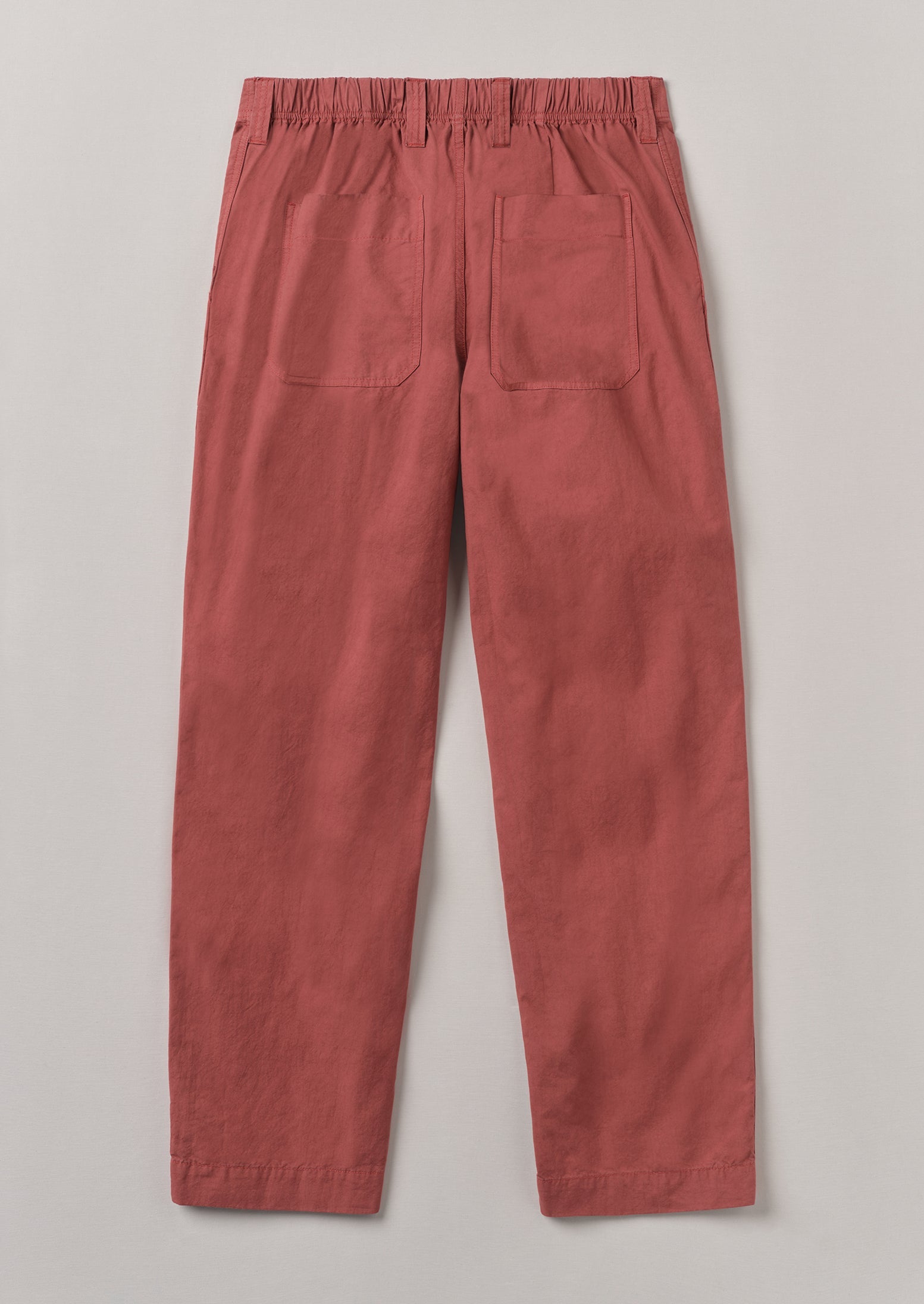 Cotton Linen Workwear Pants | Red Brick
