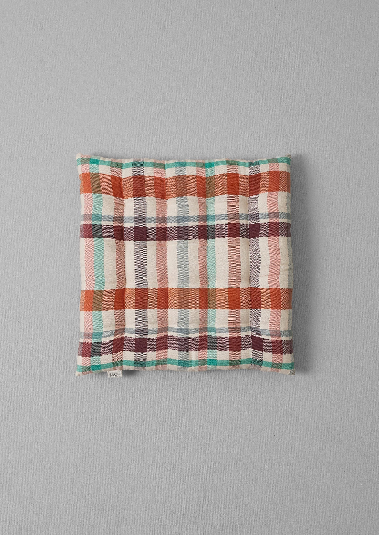 Fiesta Check Chair Pillow | Spice Multi