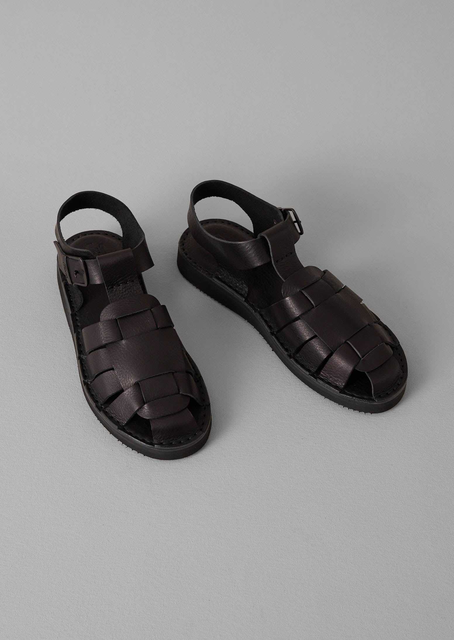 Fracap Leather Sandals | Black