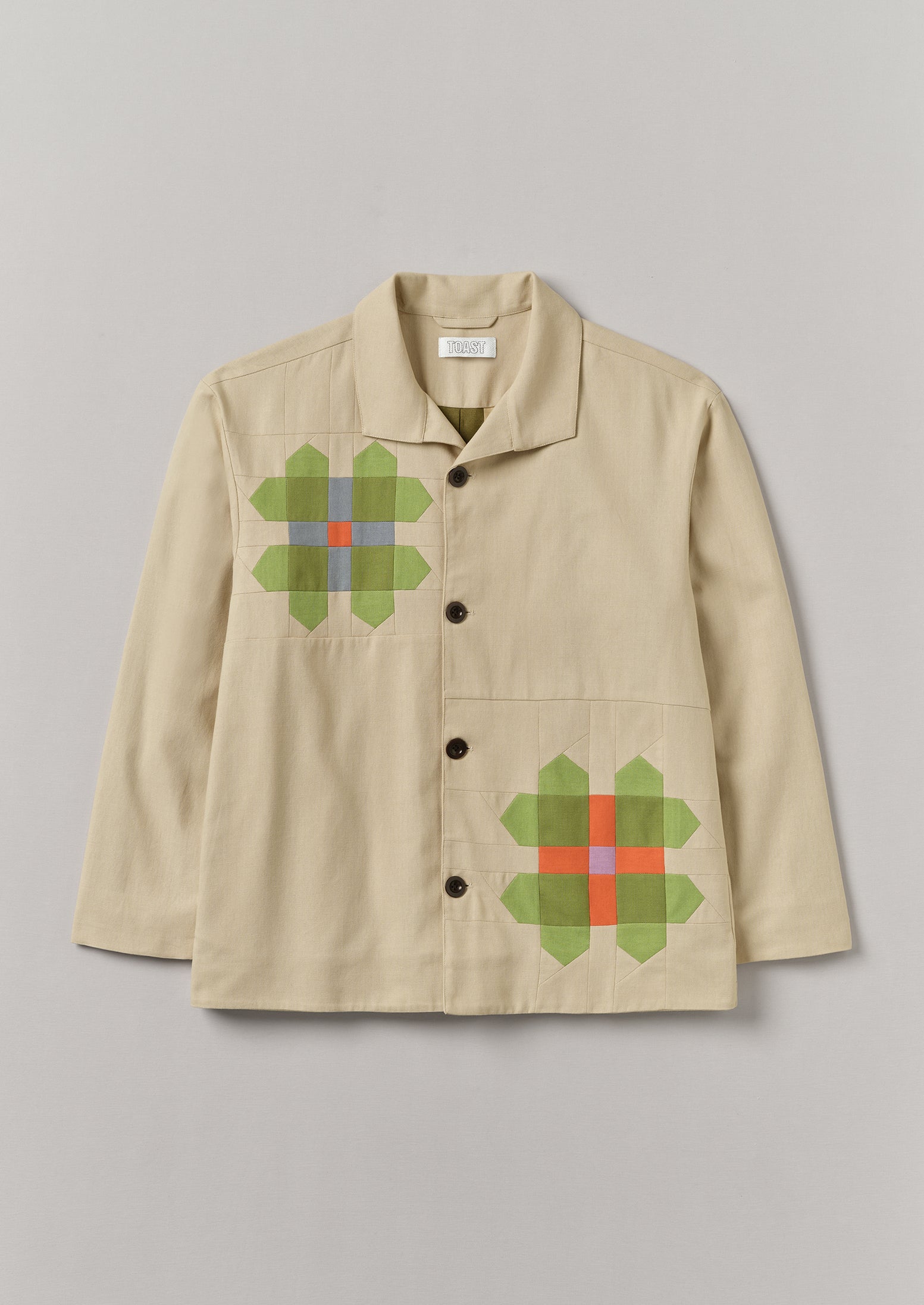 Patchwork Pinwheel Cotton Jacket | Multi