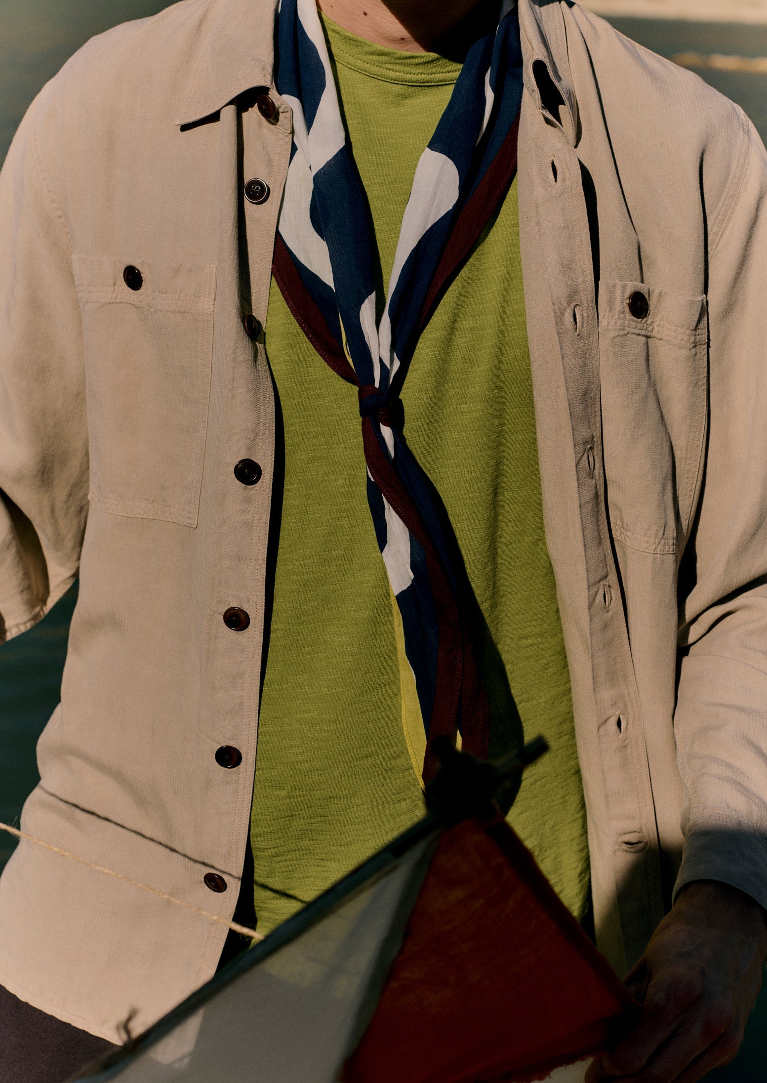 Garment Dyed Patch Pocket Shirt | Salt