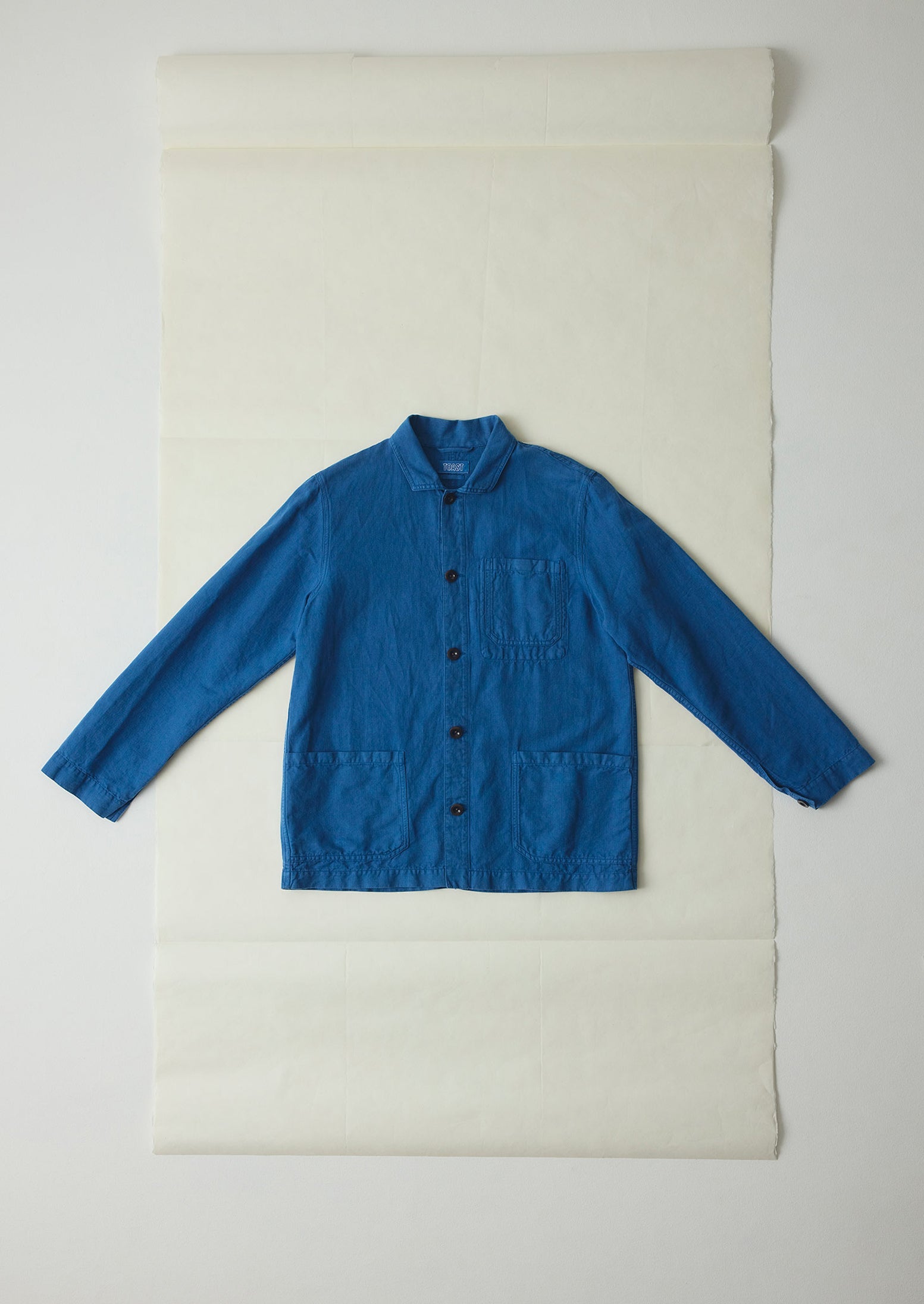 Arlo Garment Dyed Herringbone Jacket | Delft