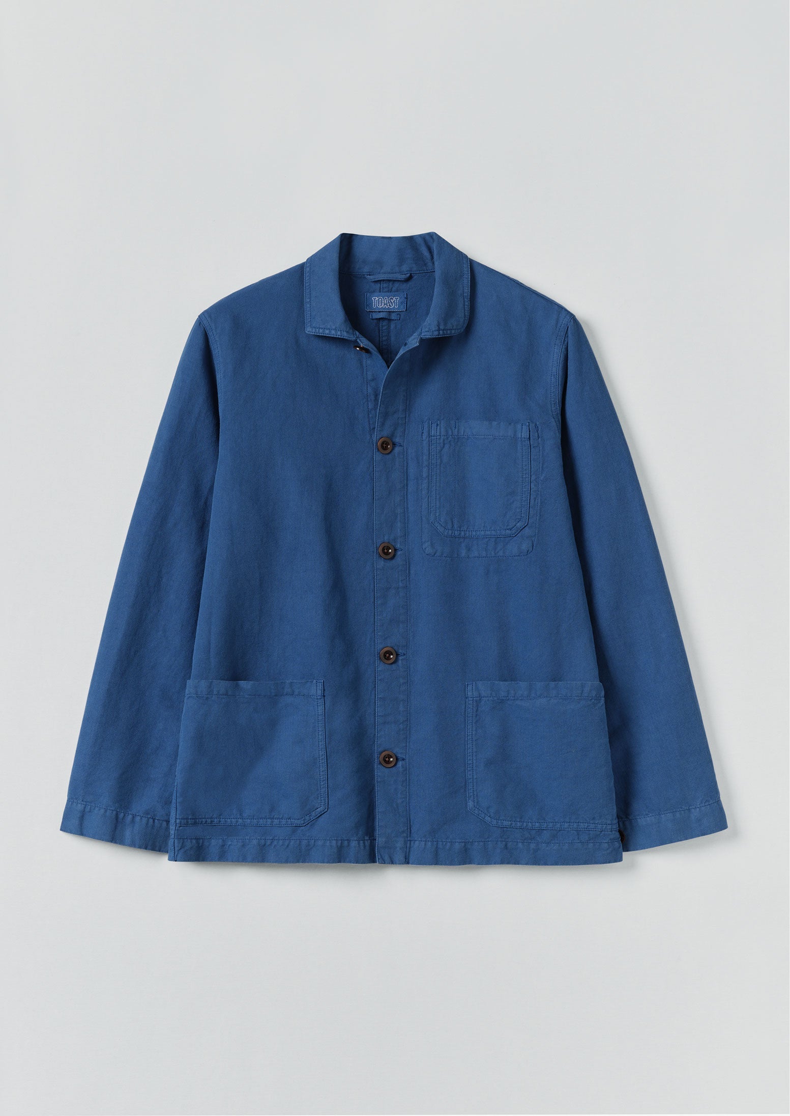 Arlo Garment Dyed Herringbone Jacket | Delft