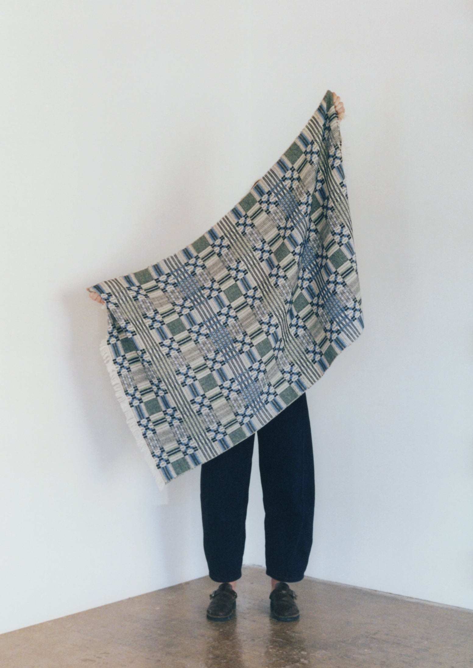 Sabine Van der Sande Hand Woven Throw | Blue