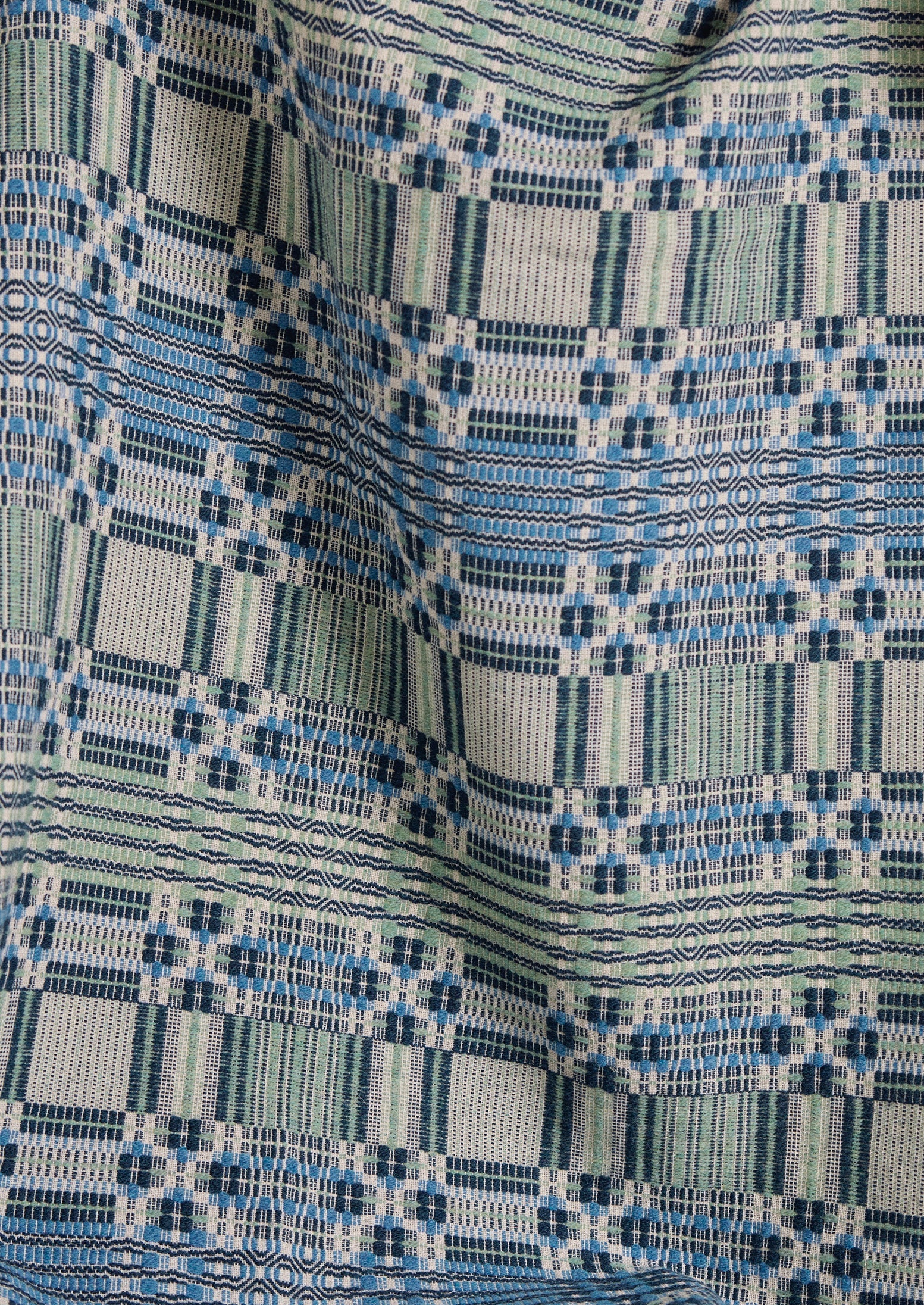Sabine Van der Sande Hand Woven Throw | Blue
