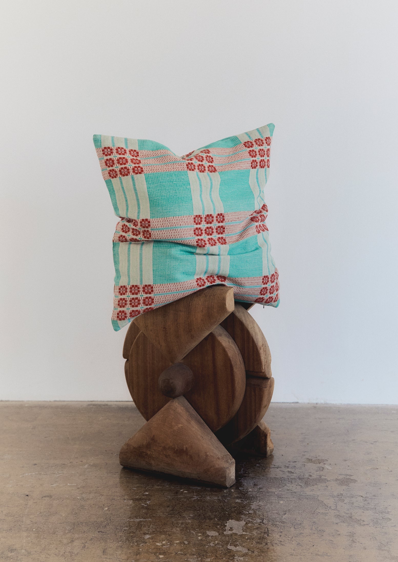 Sabine Van der Sande Hand Woven Pillow Cover | Teal