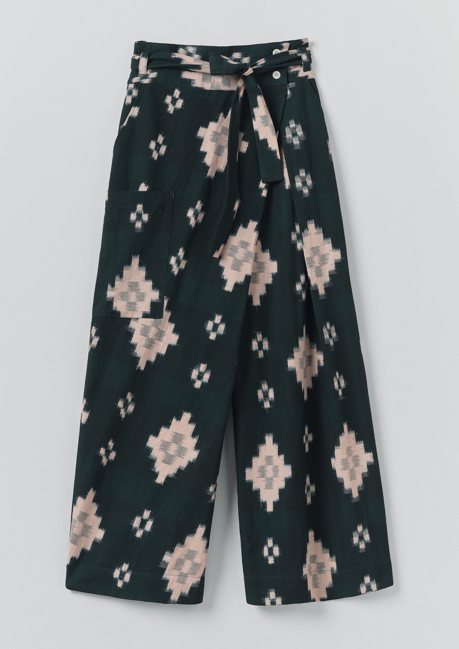 Fugue Ikat Wrap Pants | Midnight/Sand