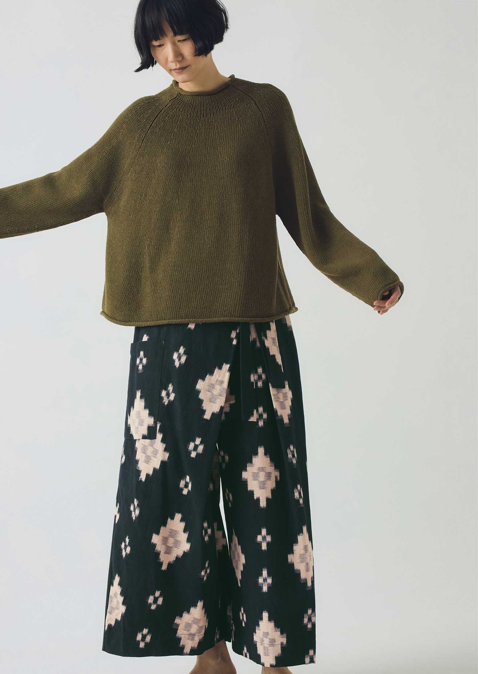 Organic Cotton Linen Easy Sweater | Montella