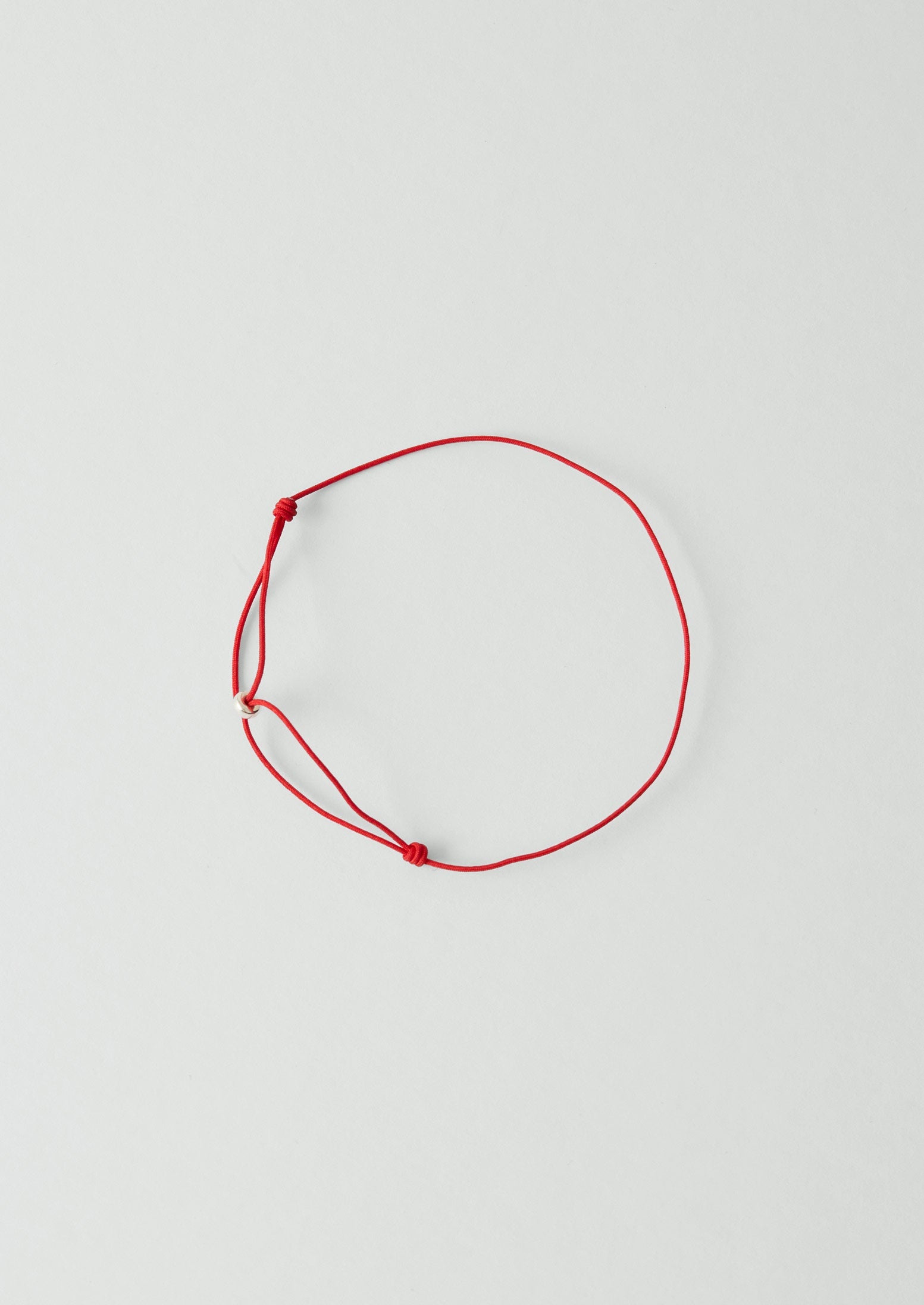 Helena Rohner Silver Bead String Bracelet | Tomato/Silver