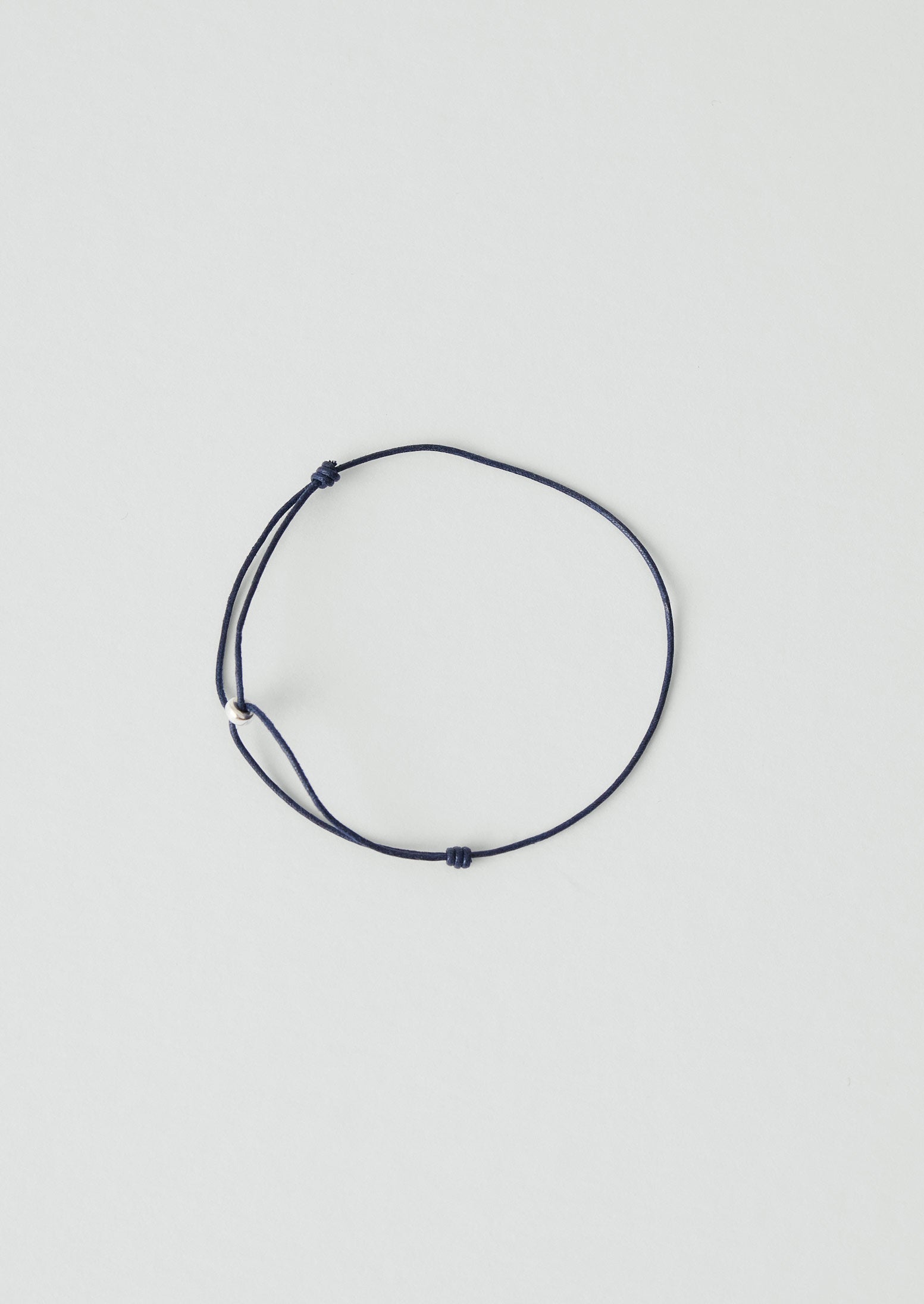Helena Rohner Silver Bead String Bracelet | Navy/Silver