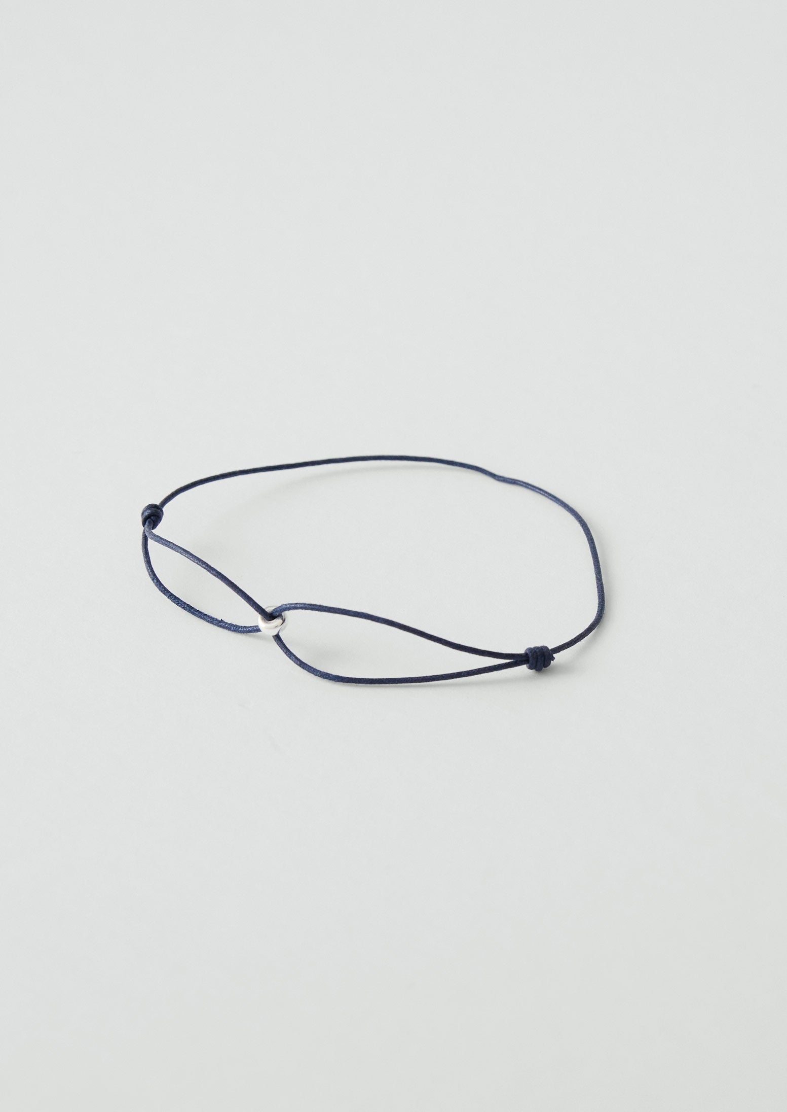 Helena Rohner Silver Bead String Bracelet | Navy/Silver