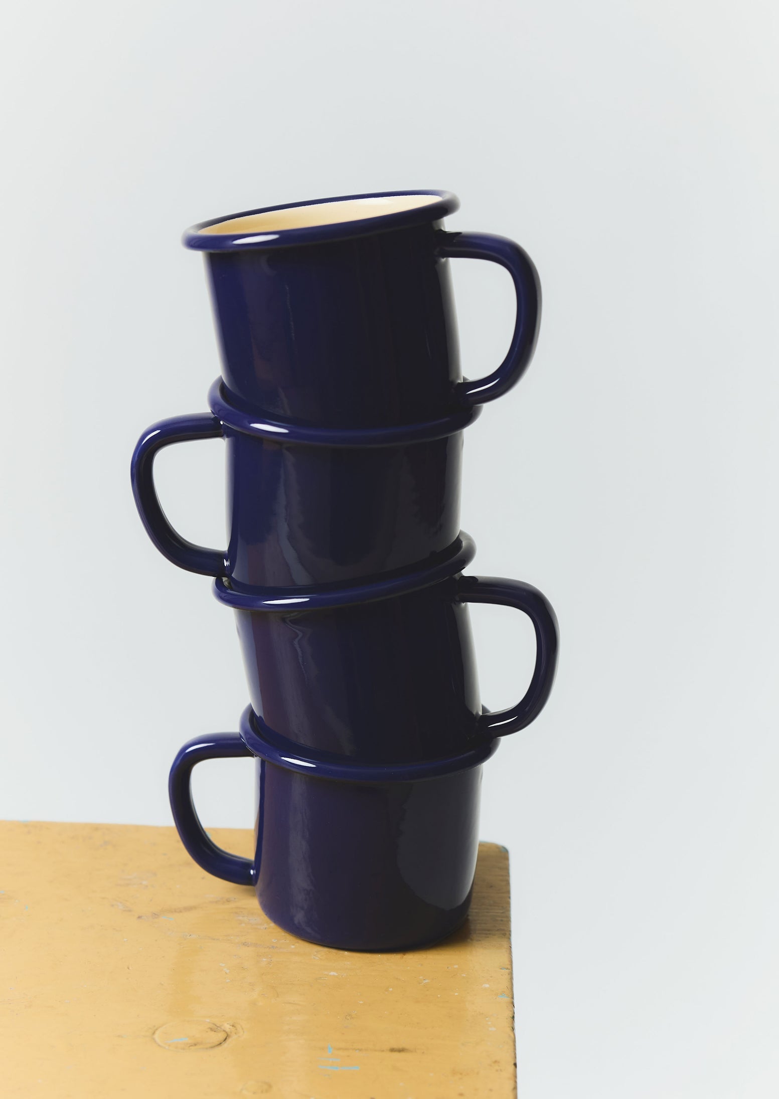 Enamel Mug | Cream/Blue