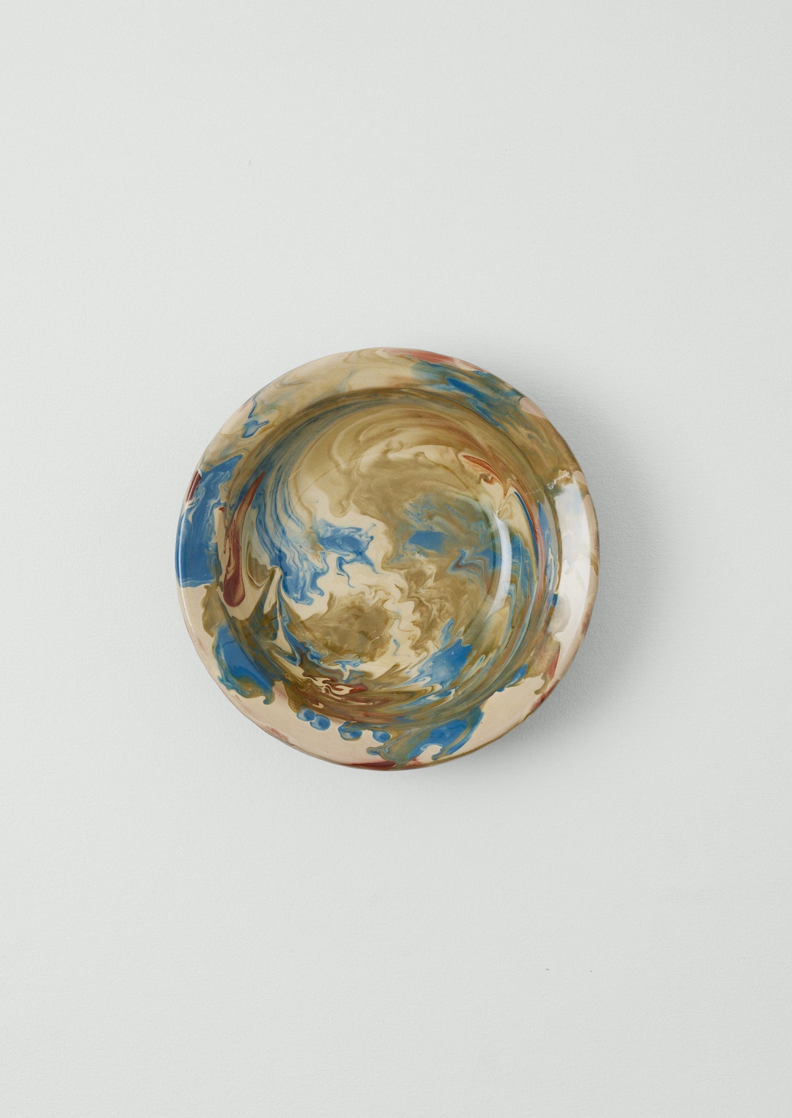 Poterie Barbotine Marbled Dish | Sand/Moss