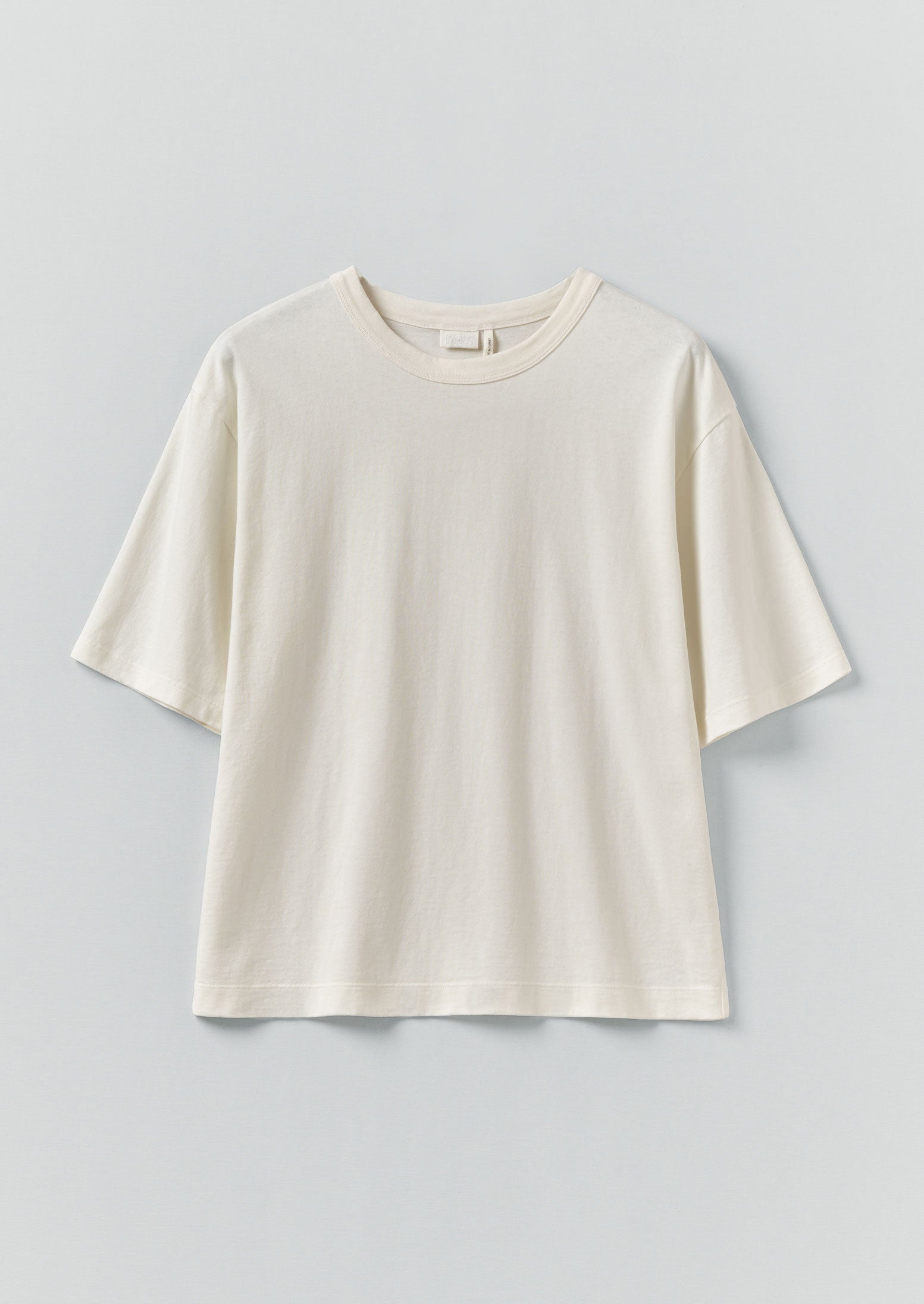 Short Sleeve Cotton Tee | Paper White
