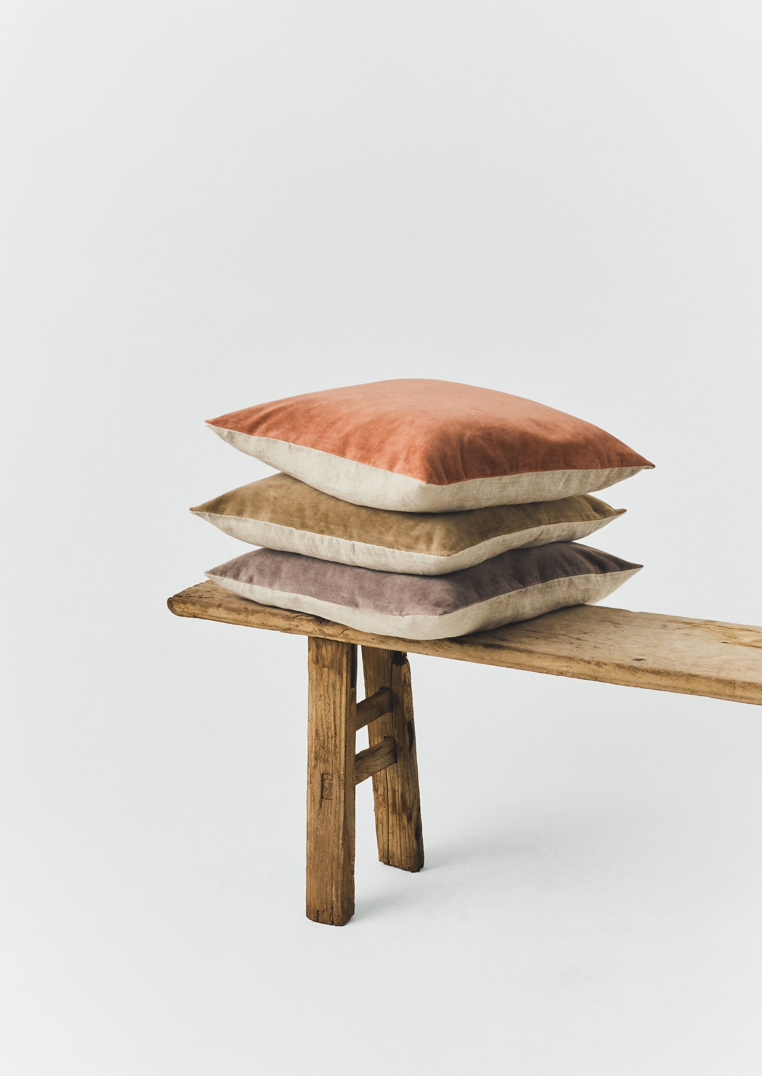 Square Velvet Pillow Cover | Washed Coral
