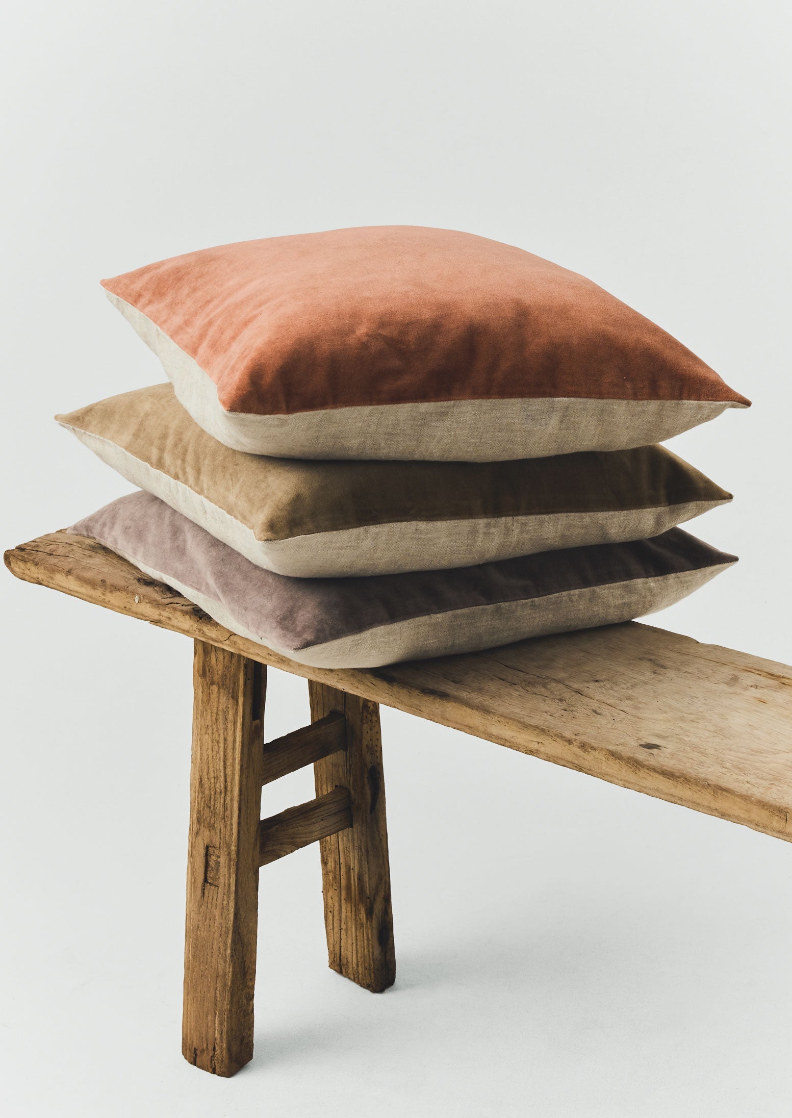 Square Velvet Pillow Cover | Washed Coral