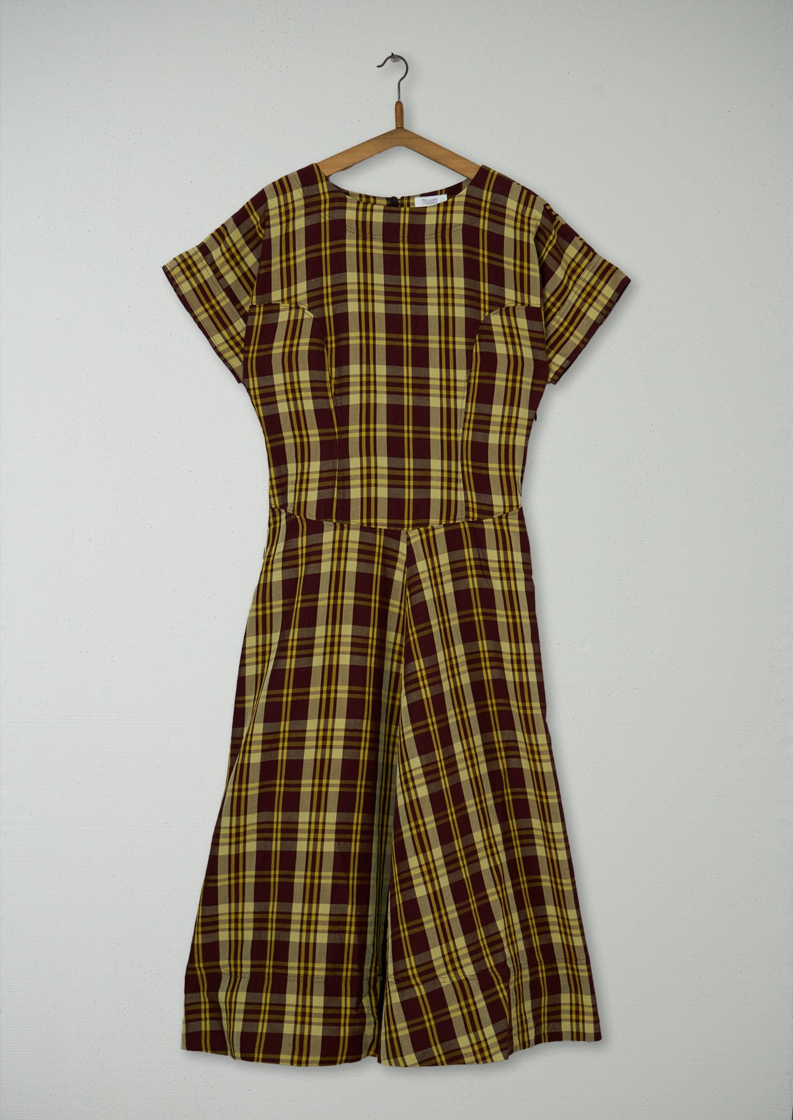 Reworn Woodland Check Circle Dress Size 8 (1025) | Multi