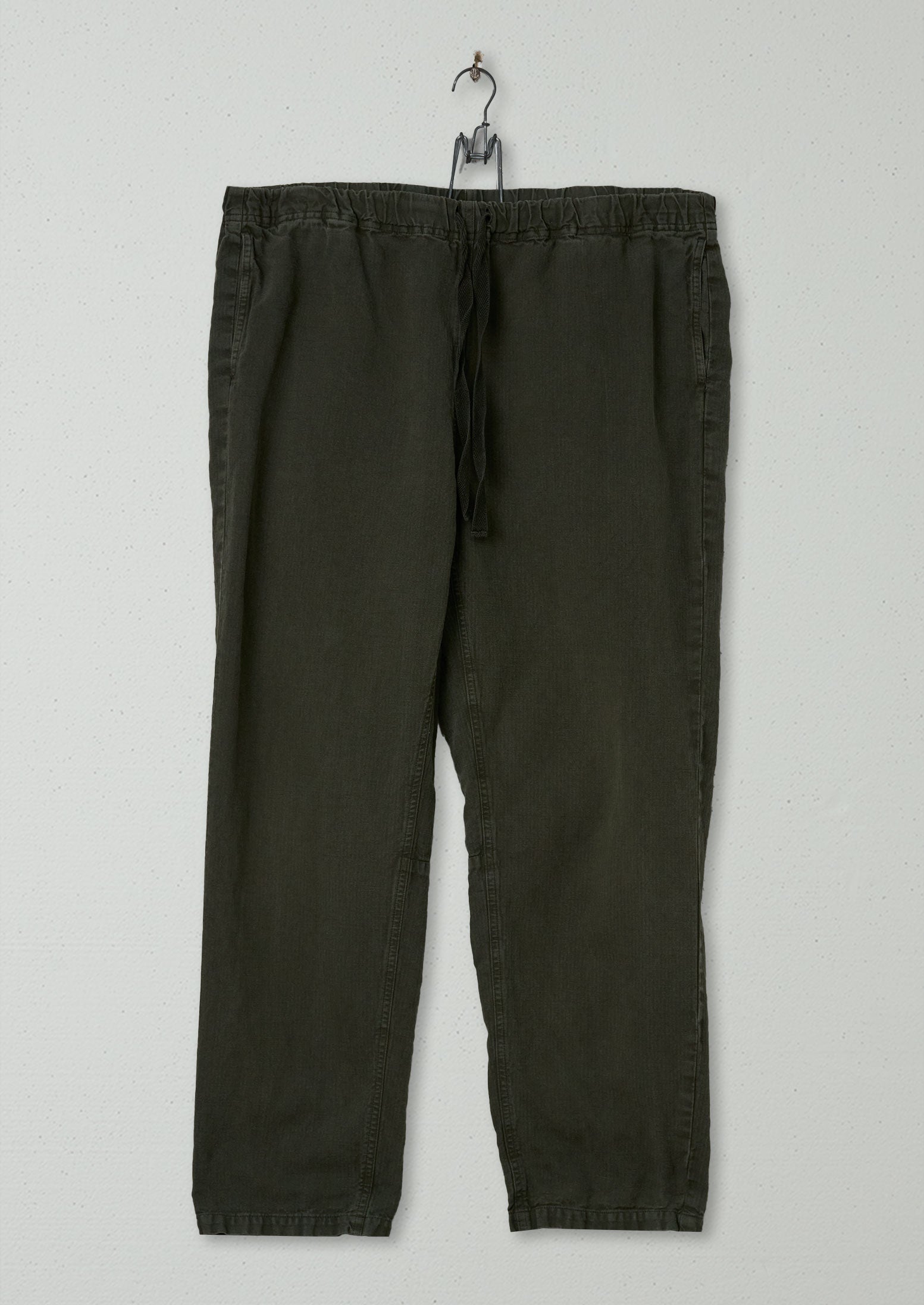 Reworn Mens Herringbone Pants Size XL (032) | Dark Moss