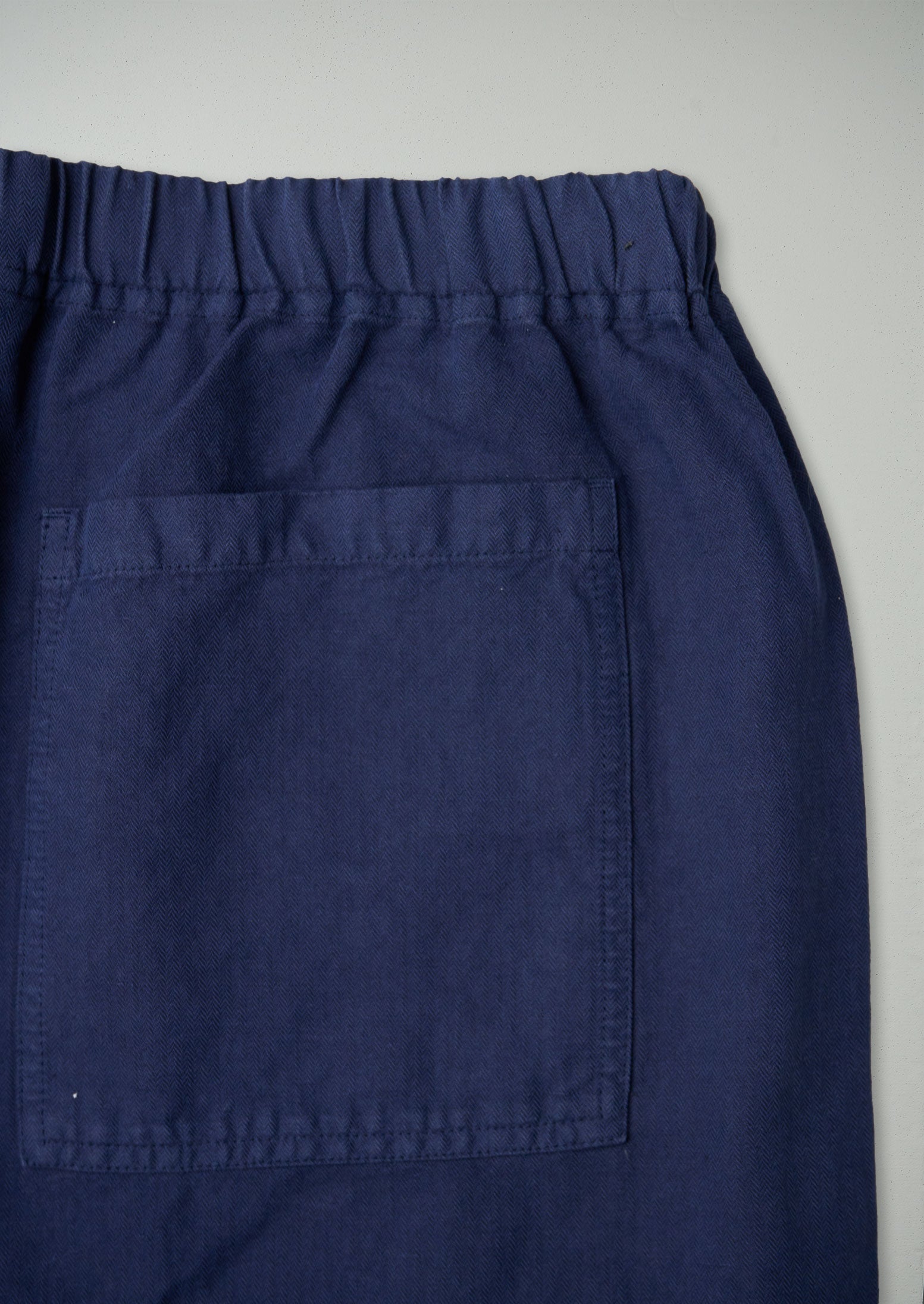 Reworn Mens Herringbone Pants Size XL (031) | Dark Indigo