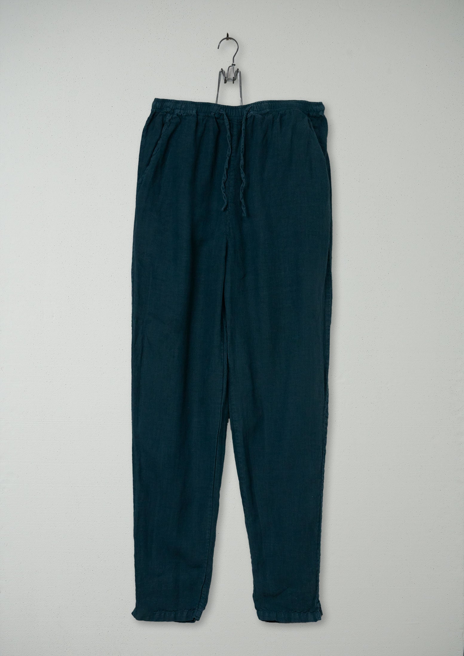 Reworn Linen Pants Size S (633) | Green