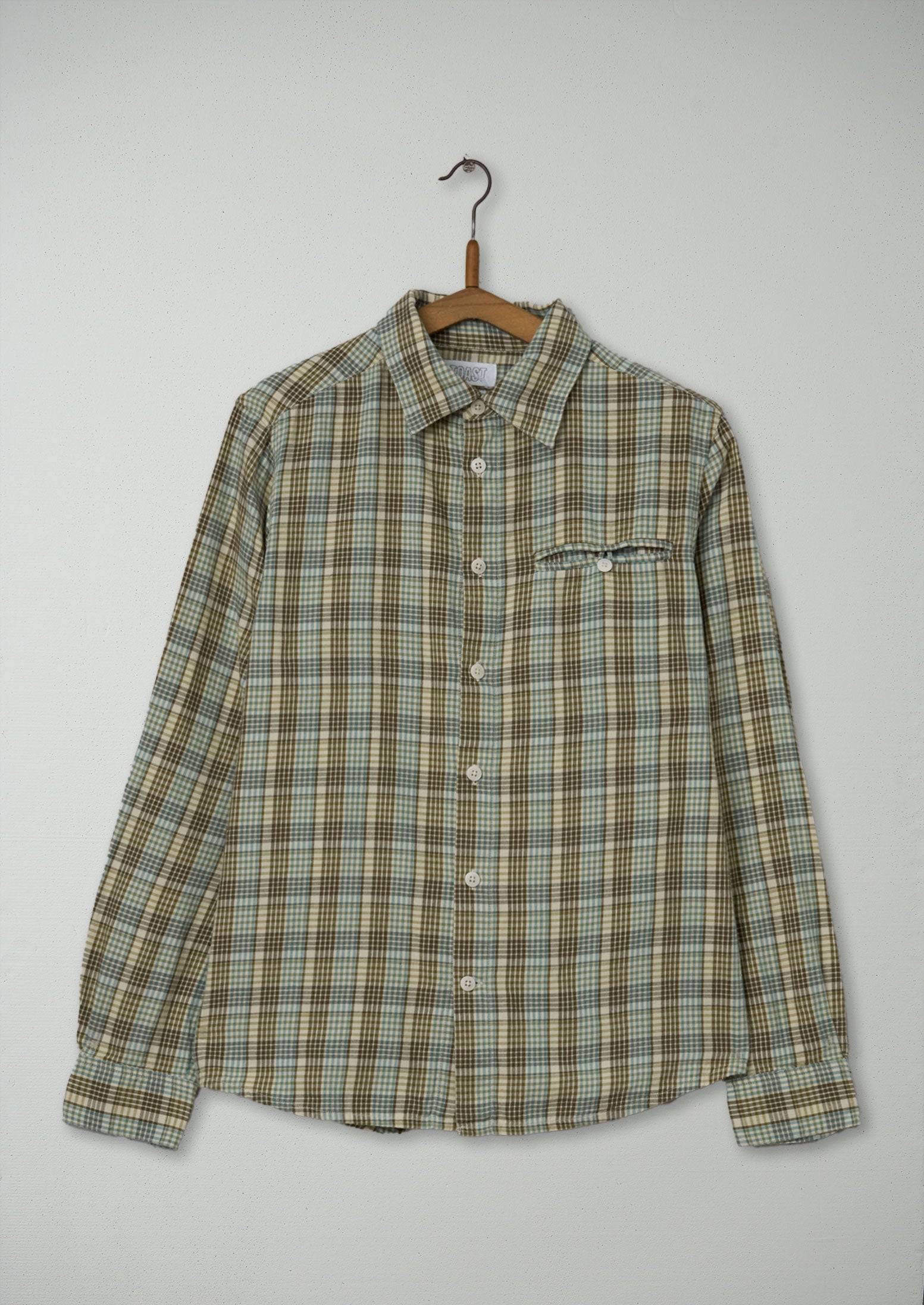 Reworn Mens Check Cotton Shirt Size S (017) | Multi