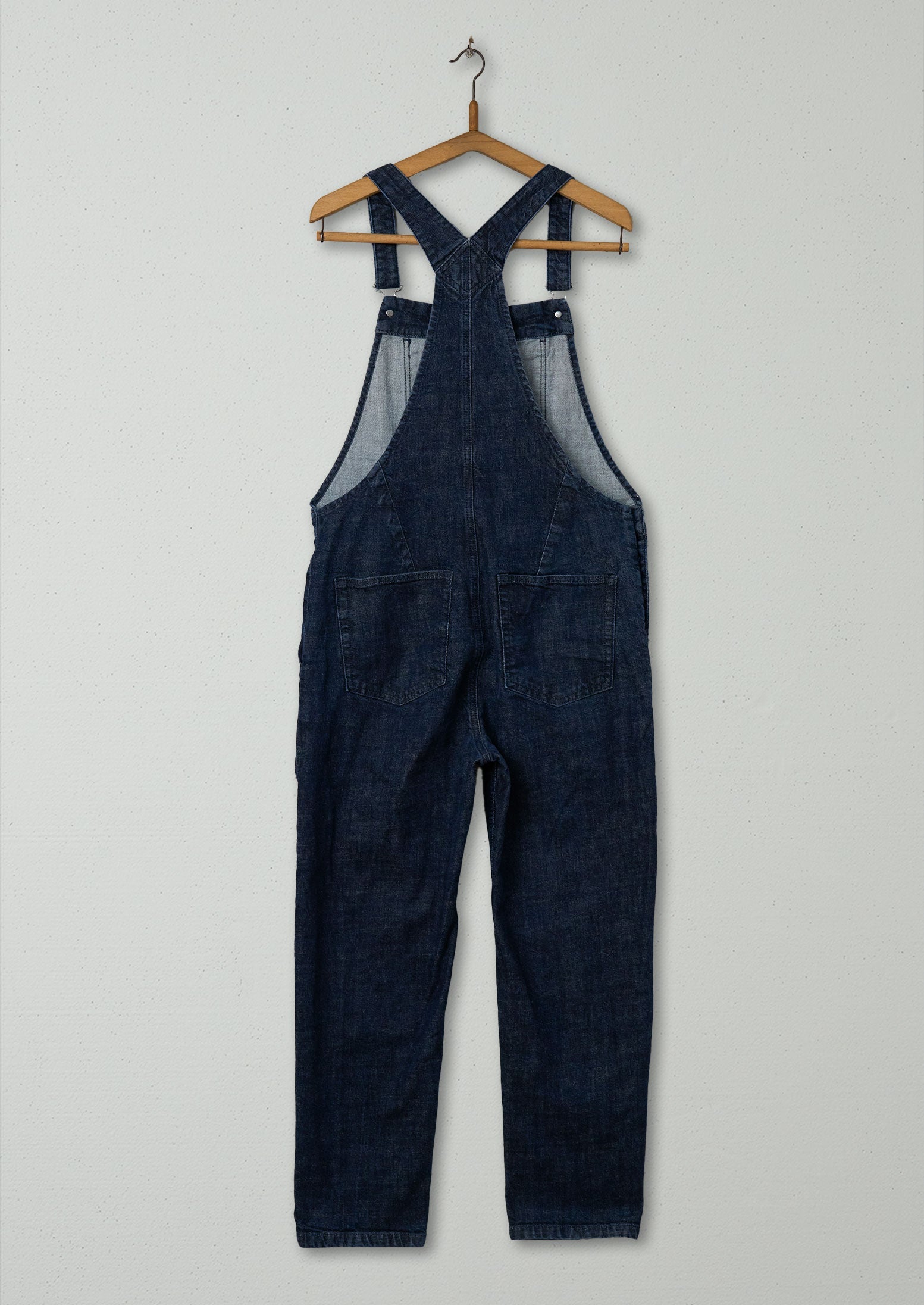 Reworn Jessa Denim Dungaree Size 6 (623) | Indigo