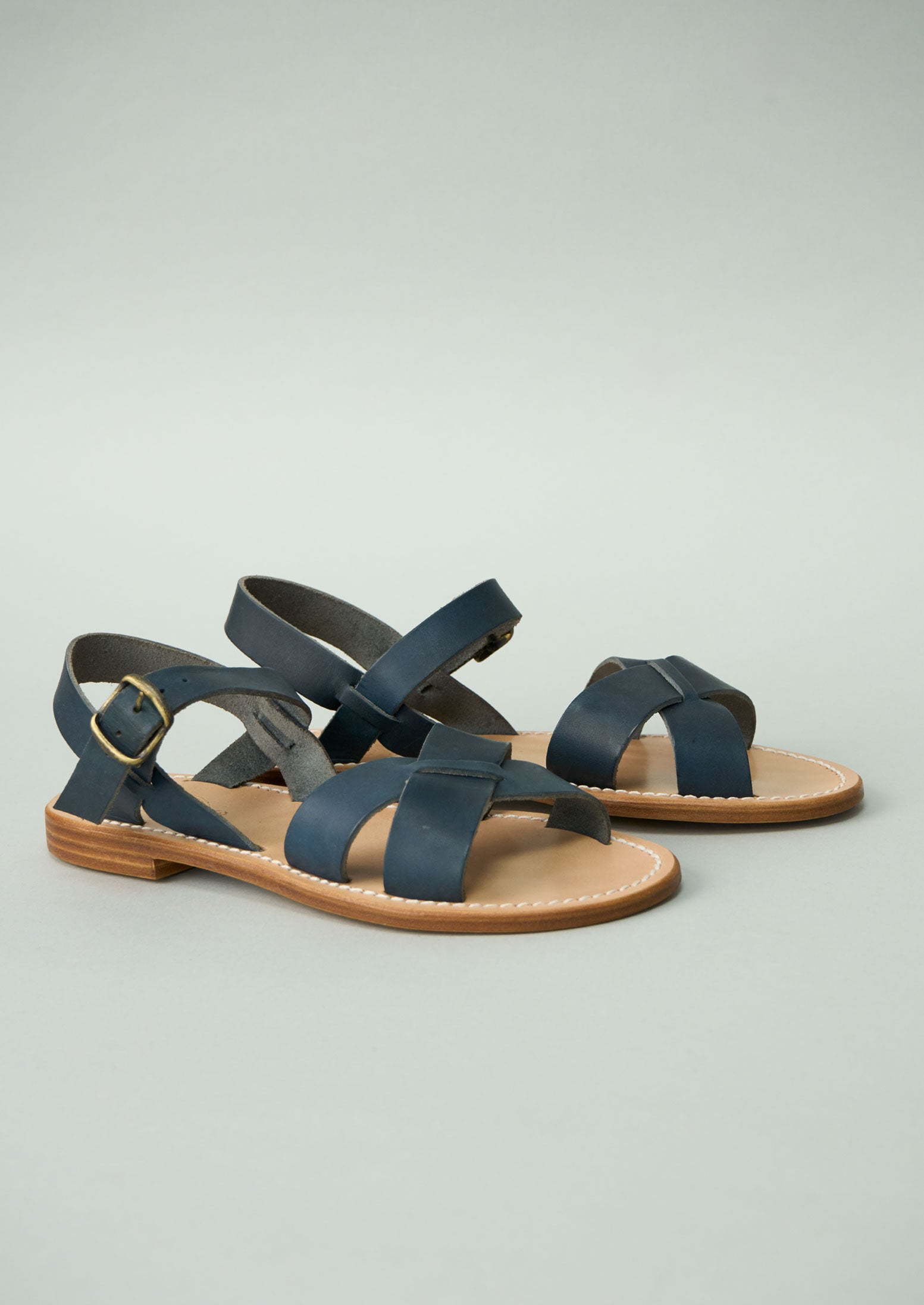 Reworn La Botte Gardiane Pac Sandals Size 36 (310) | Darkest Navy