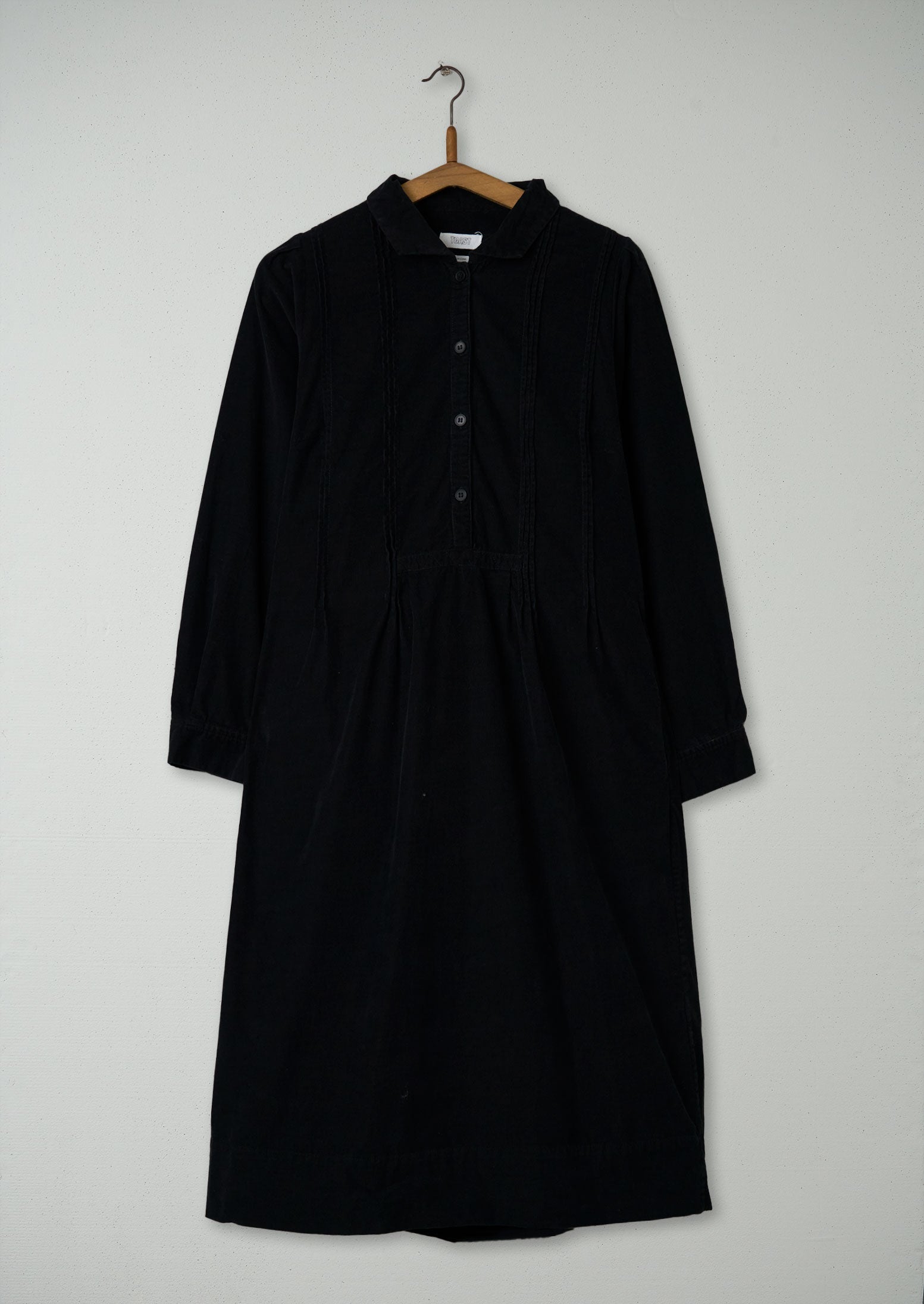 Reworn Needlecord Dress Size 10 (888) | Black