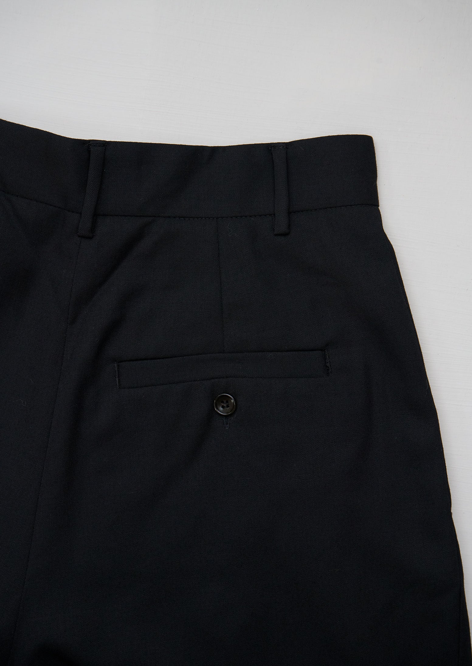 Reworn Wool Gaberdine Pants Size 8 (499) | Black