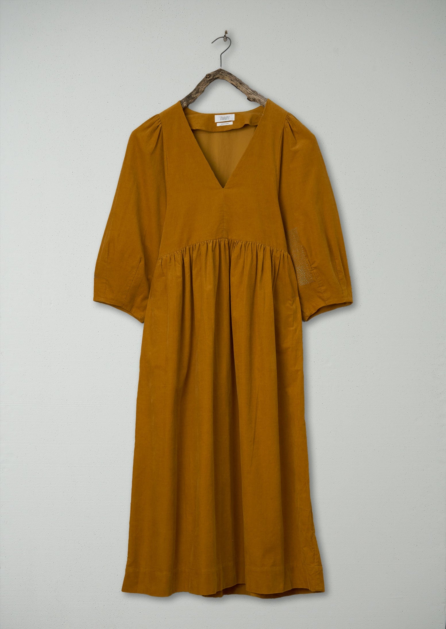 Renewed Maya Organic Cotton Needlecord Dress Size S (104) | Bonfire