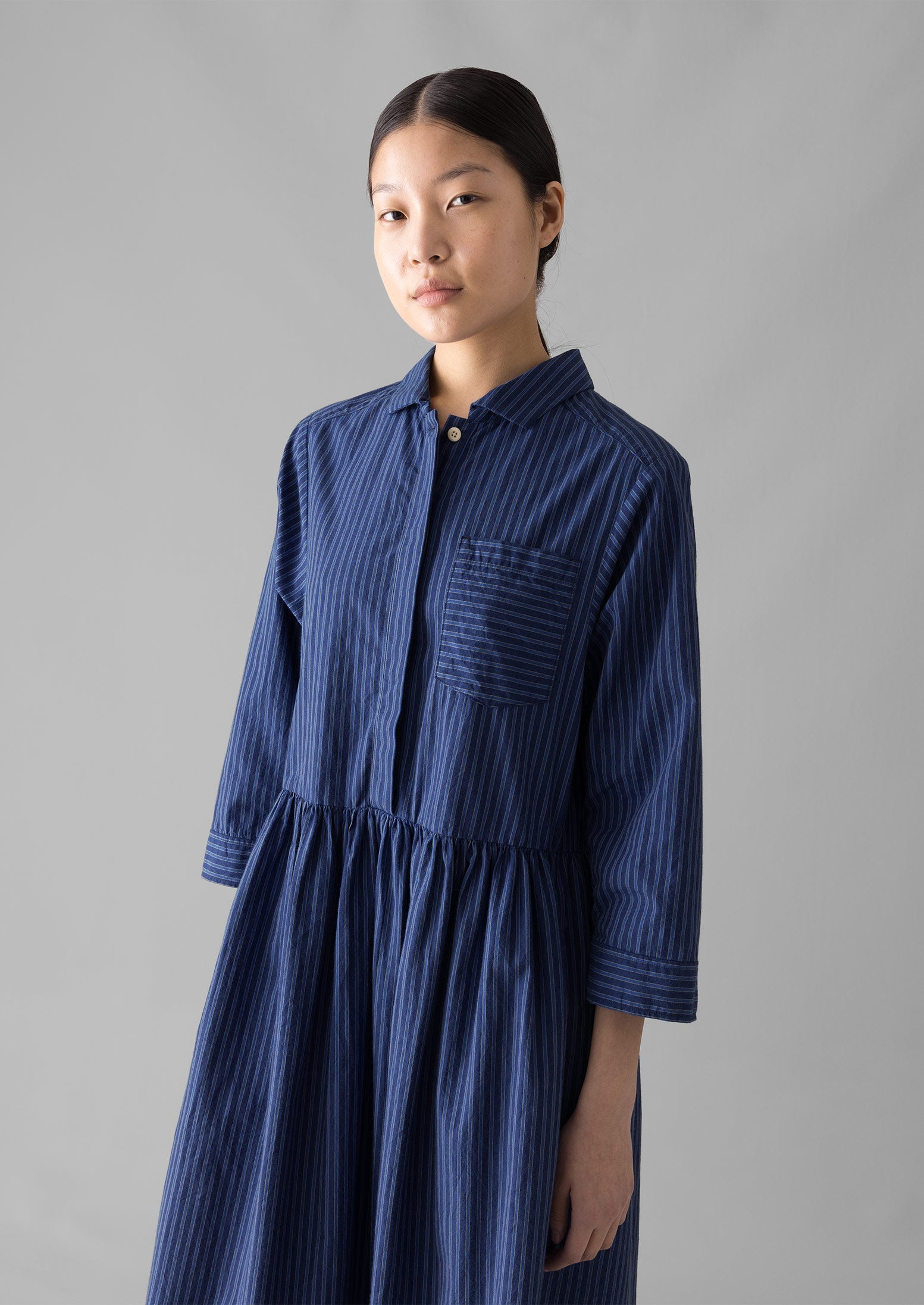 Stripe Shirt Dress | Blue Tourmaline