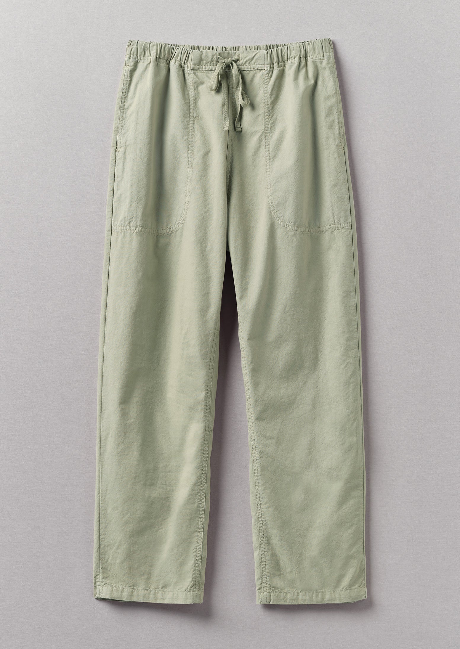 Suki Panelled Cotton Linen Pants | Sage