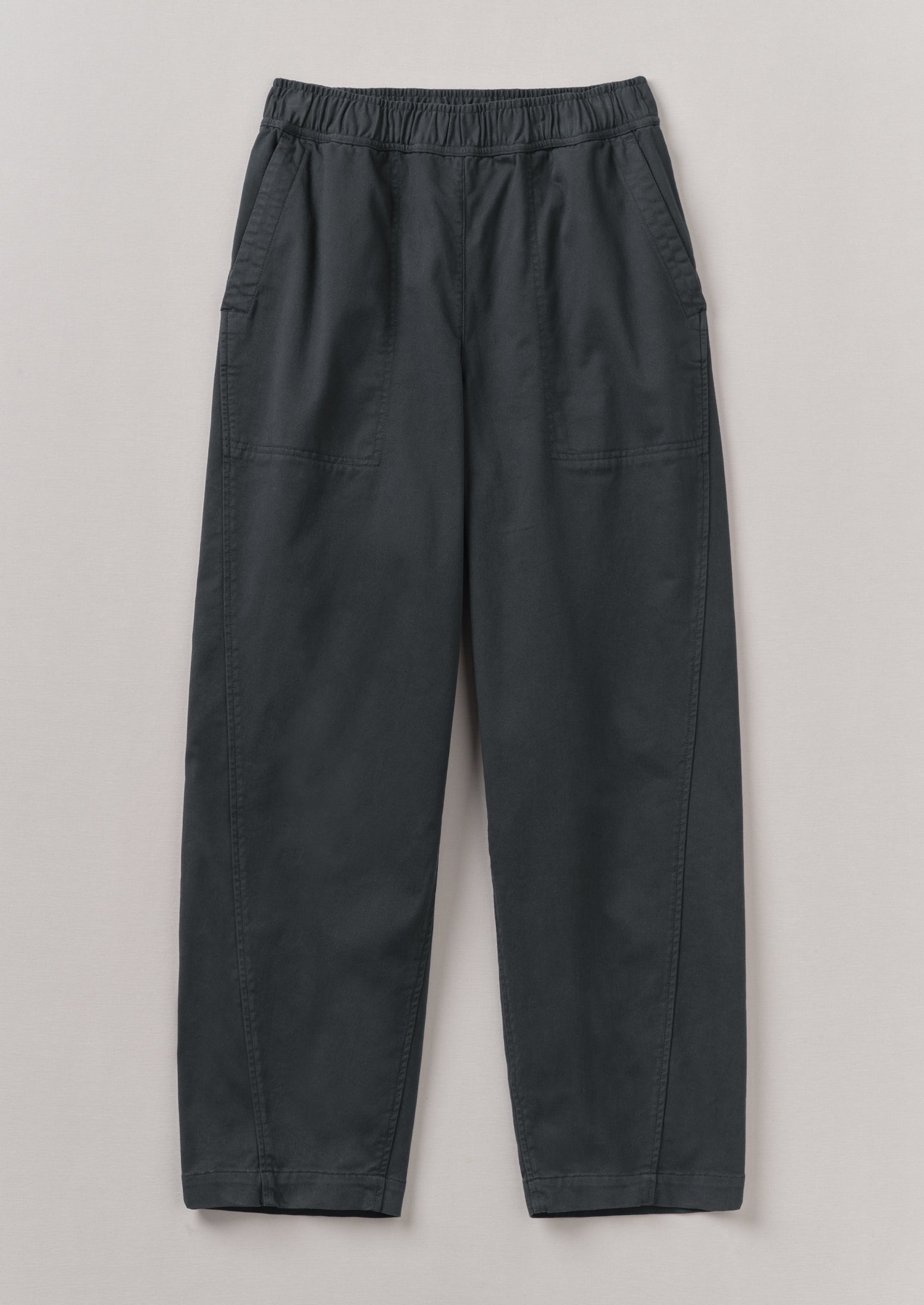 Cotton Twill Pull On Pants | Slate